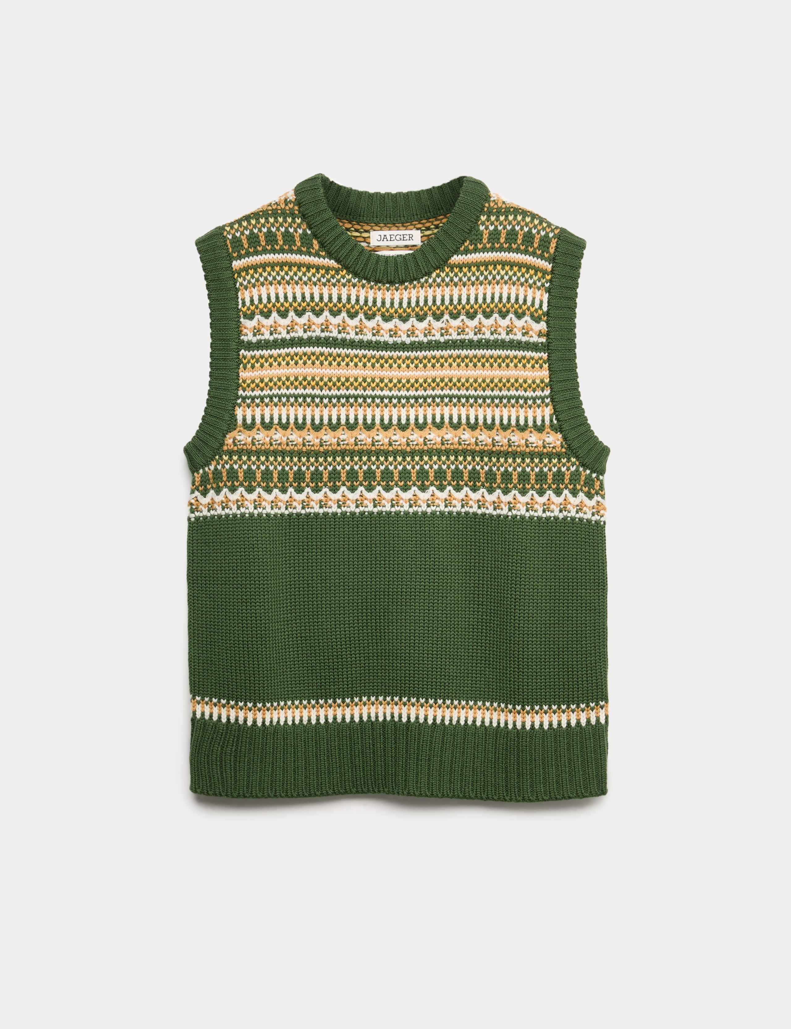 Pure Wool Fair Isle Tank Top 2 of 7