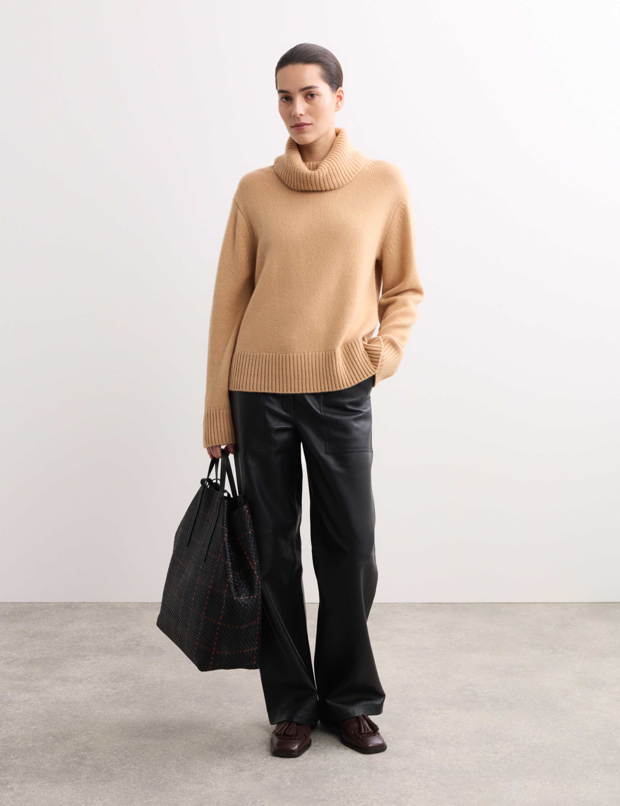 Pure Cashmere Roll Neck Jumper 1 of 6