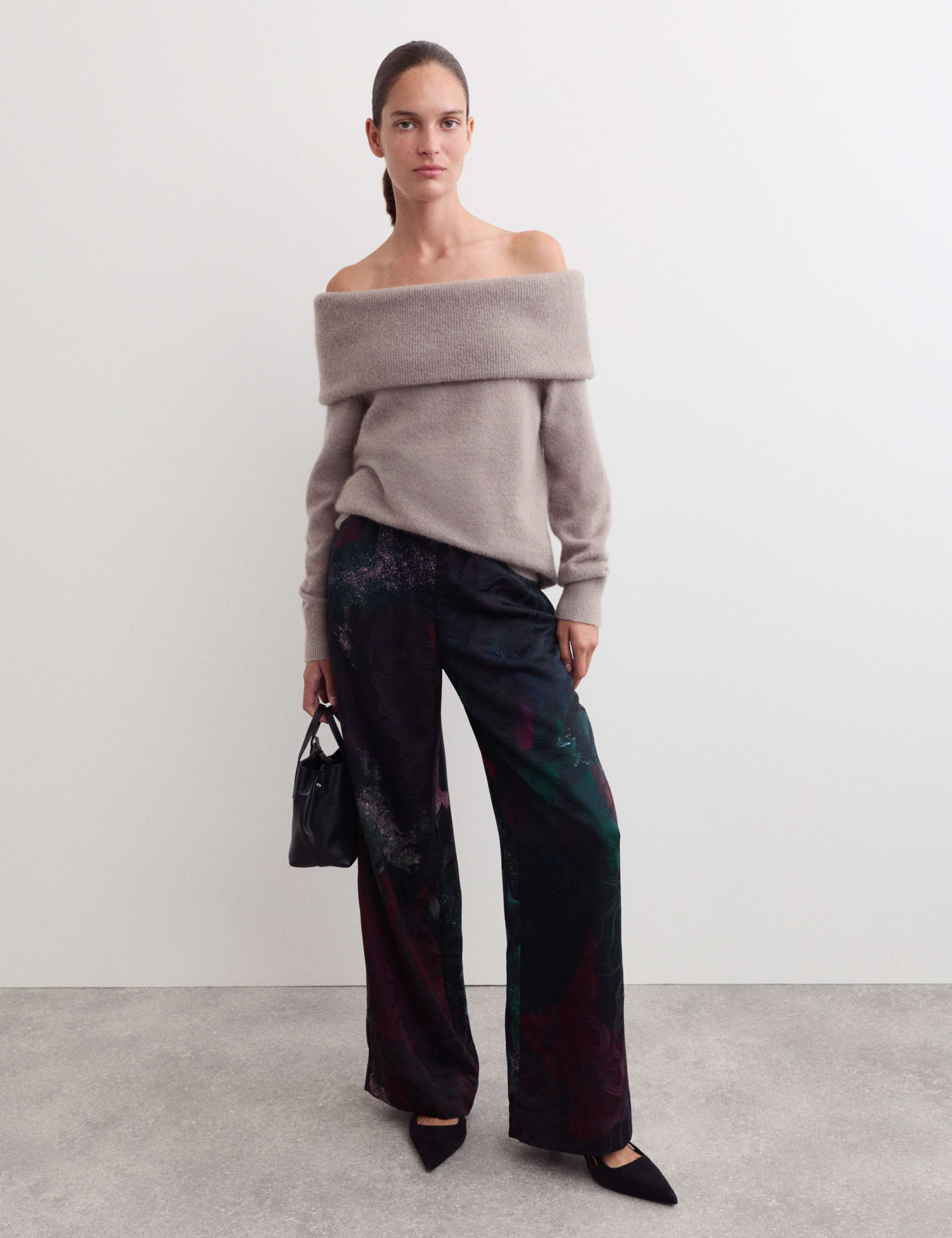 Mohair Blend Off The Shoulder Jumper 3 of 6