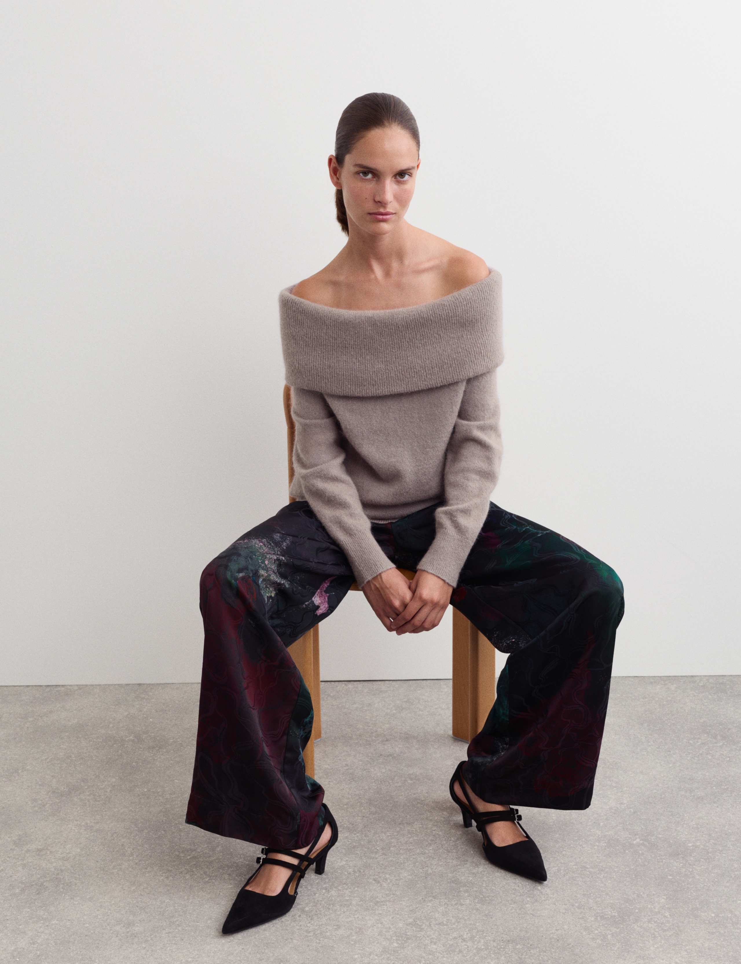 Mohair Blend Off The Shoulder Jumper 4 of 6