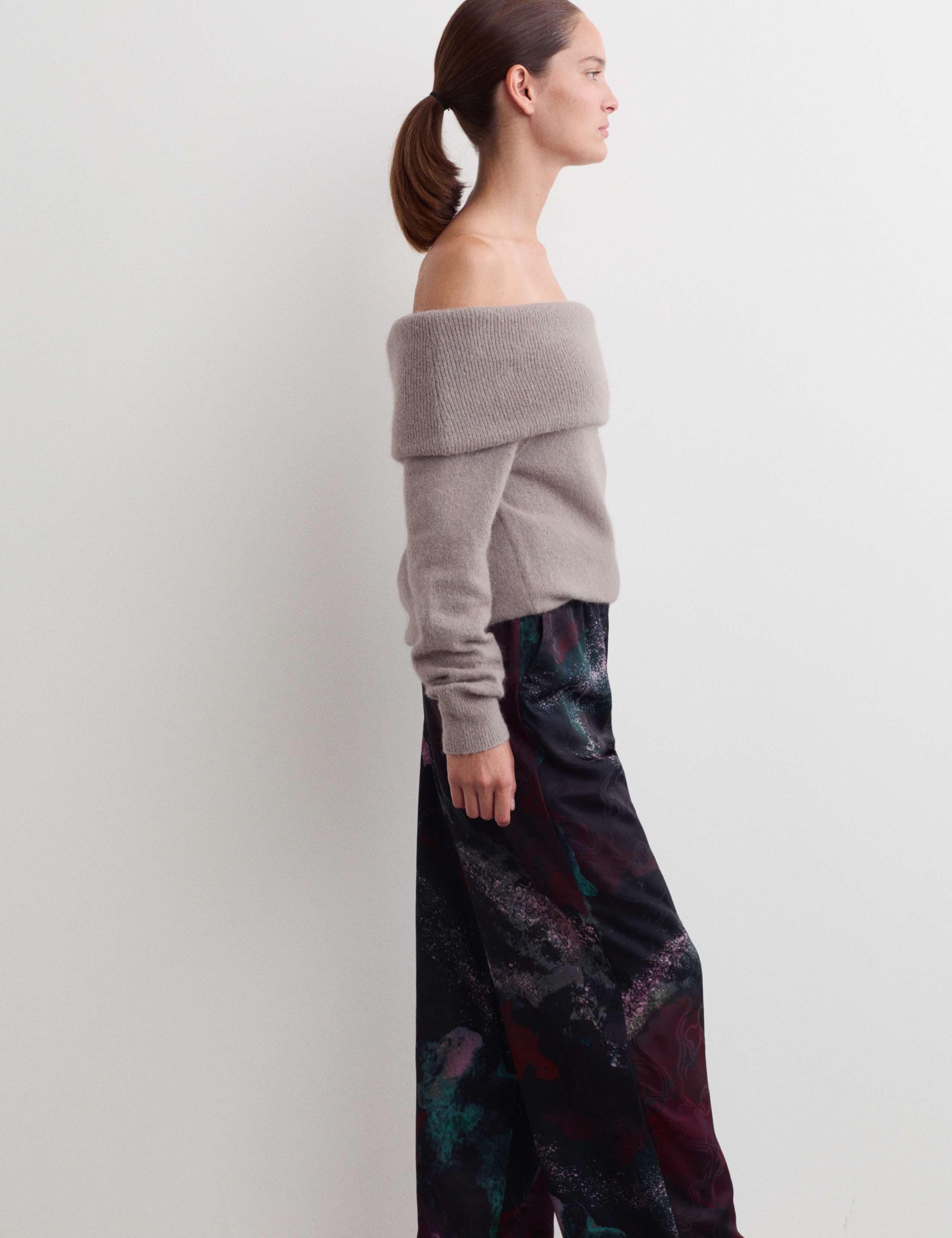Mohair Blend Off The Shoulder Jumper 5 of 6