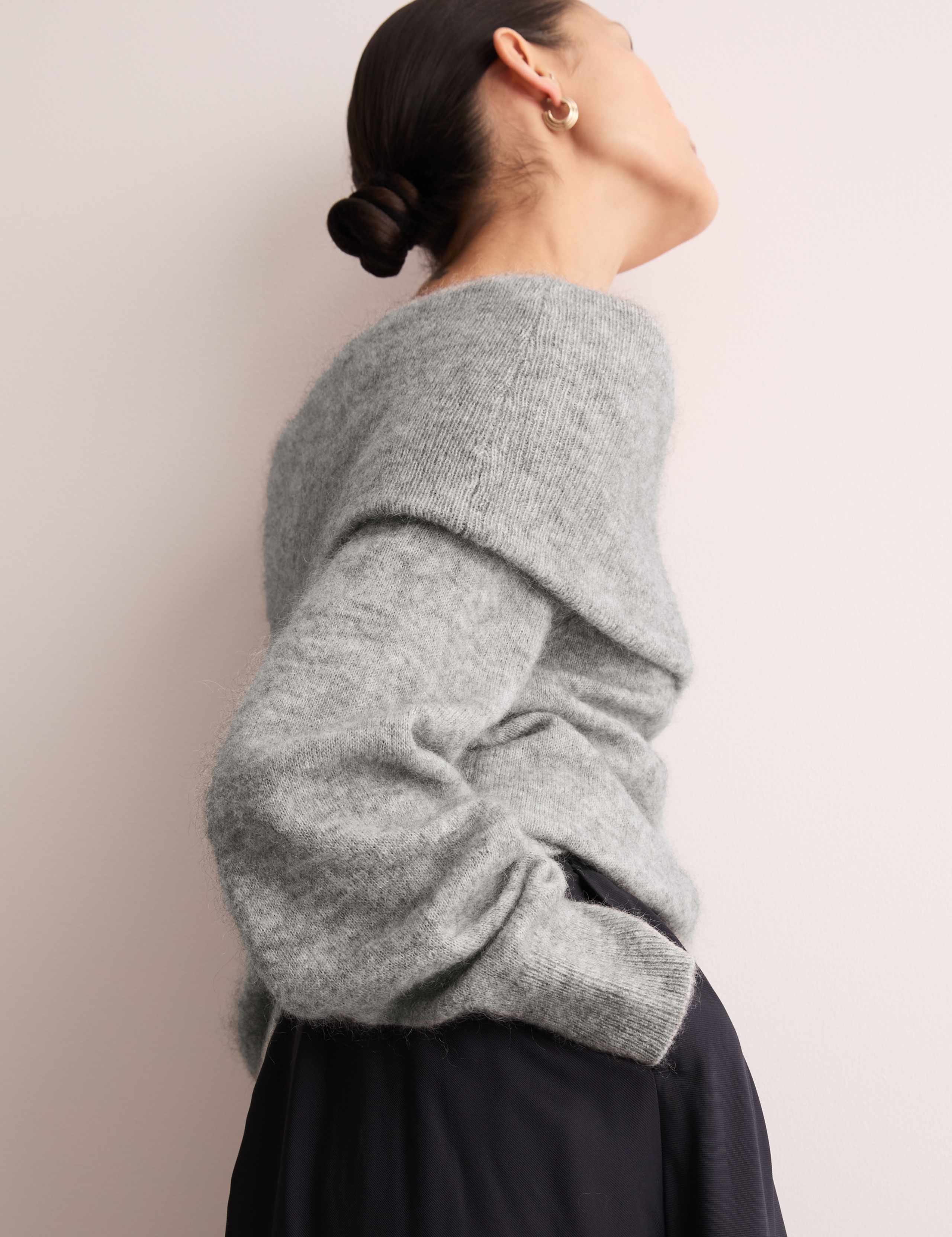 Mohair Blend Off The Shoulder Jumper 5 of 7