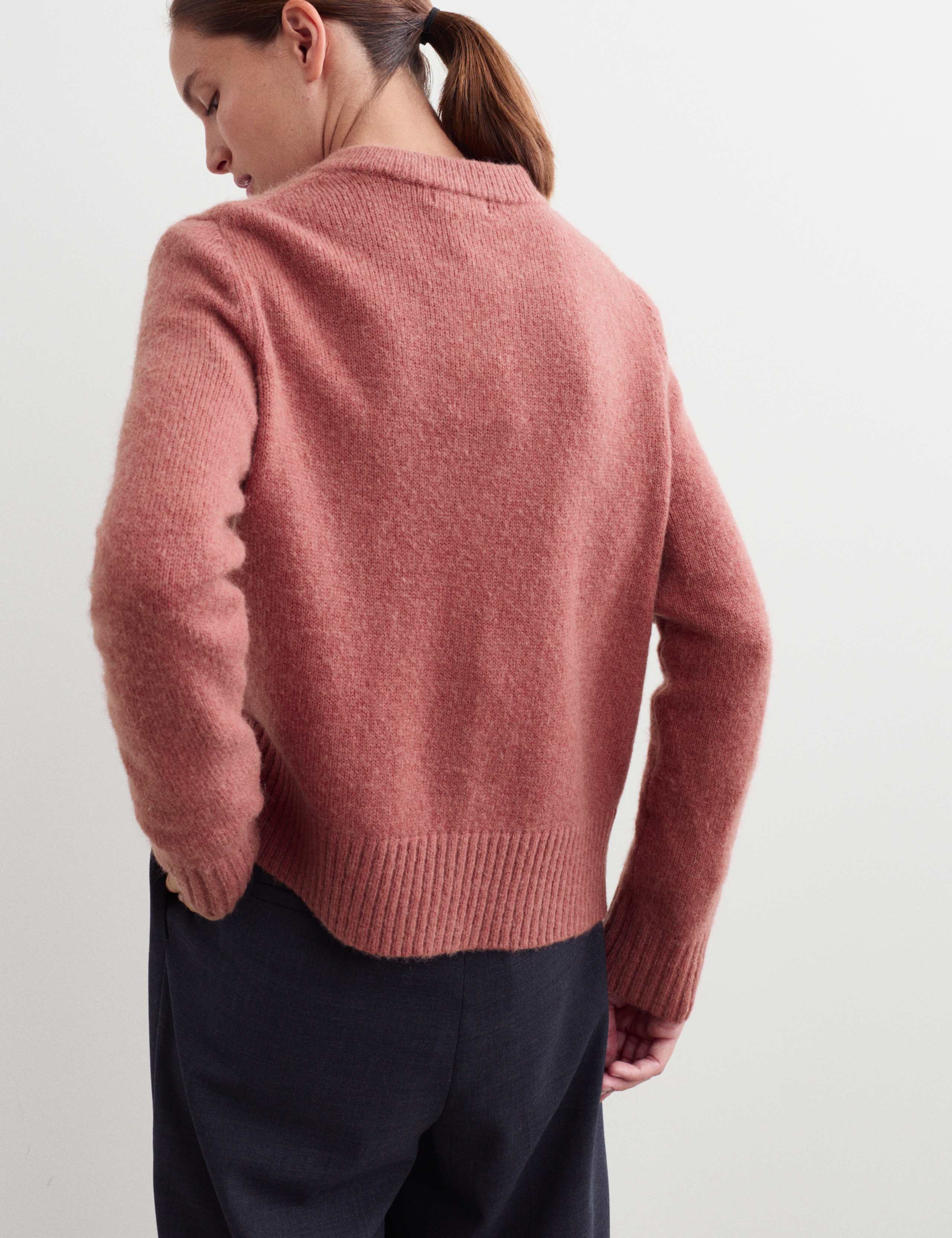 Mohair & Wool Blend Textured Cardigan 7 of 7