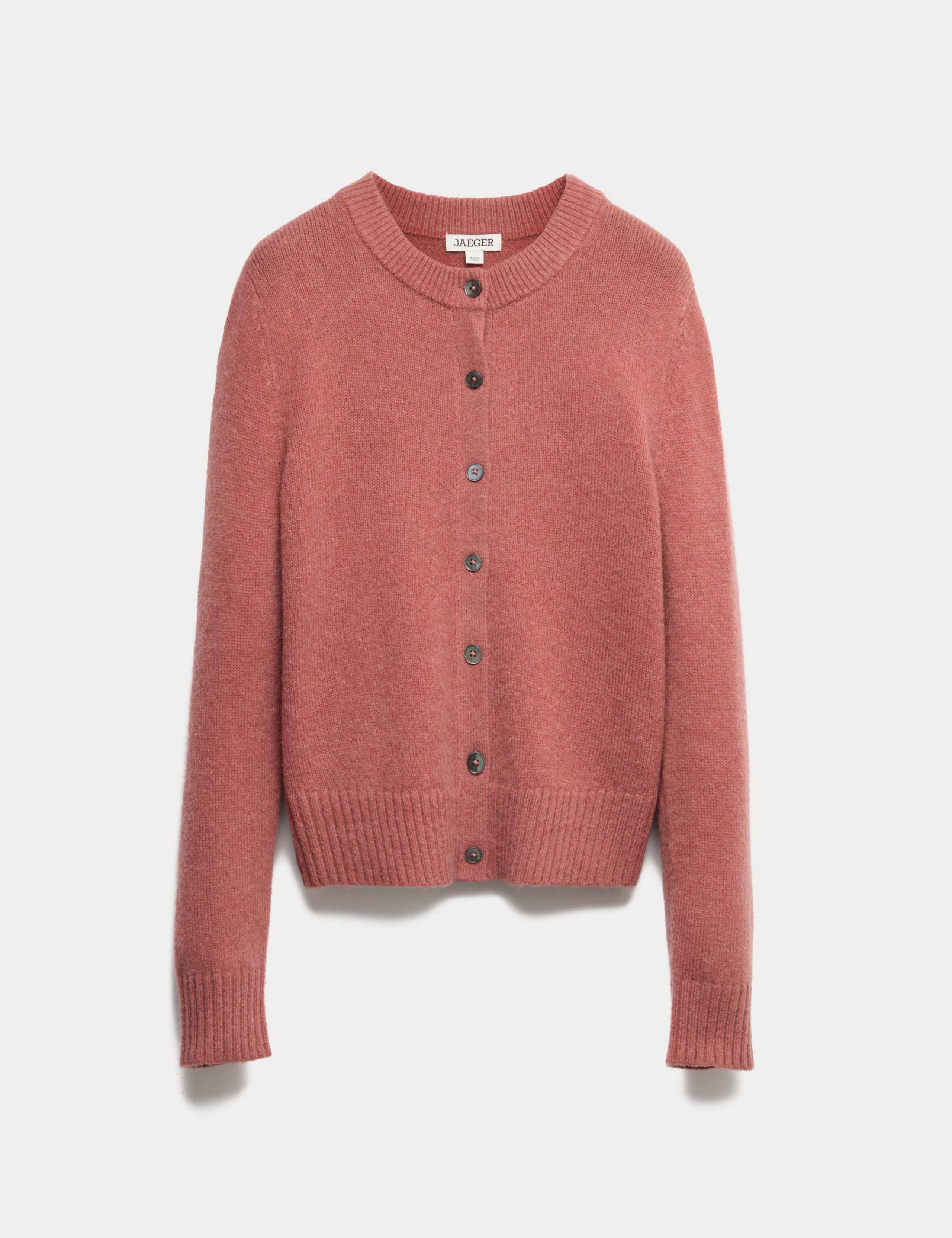 Mohair & Wool Blend Textured Cardigan 2 of 7