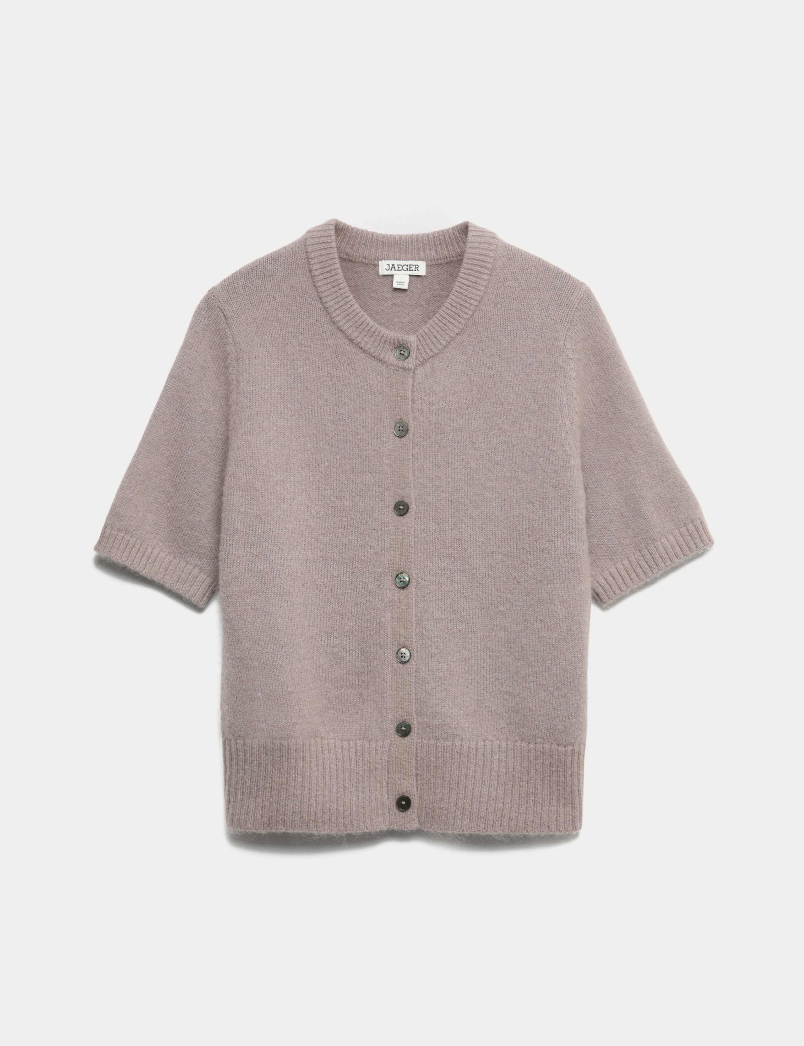 Mohair Blend Short Sleeve Cardigan 2 of 6