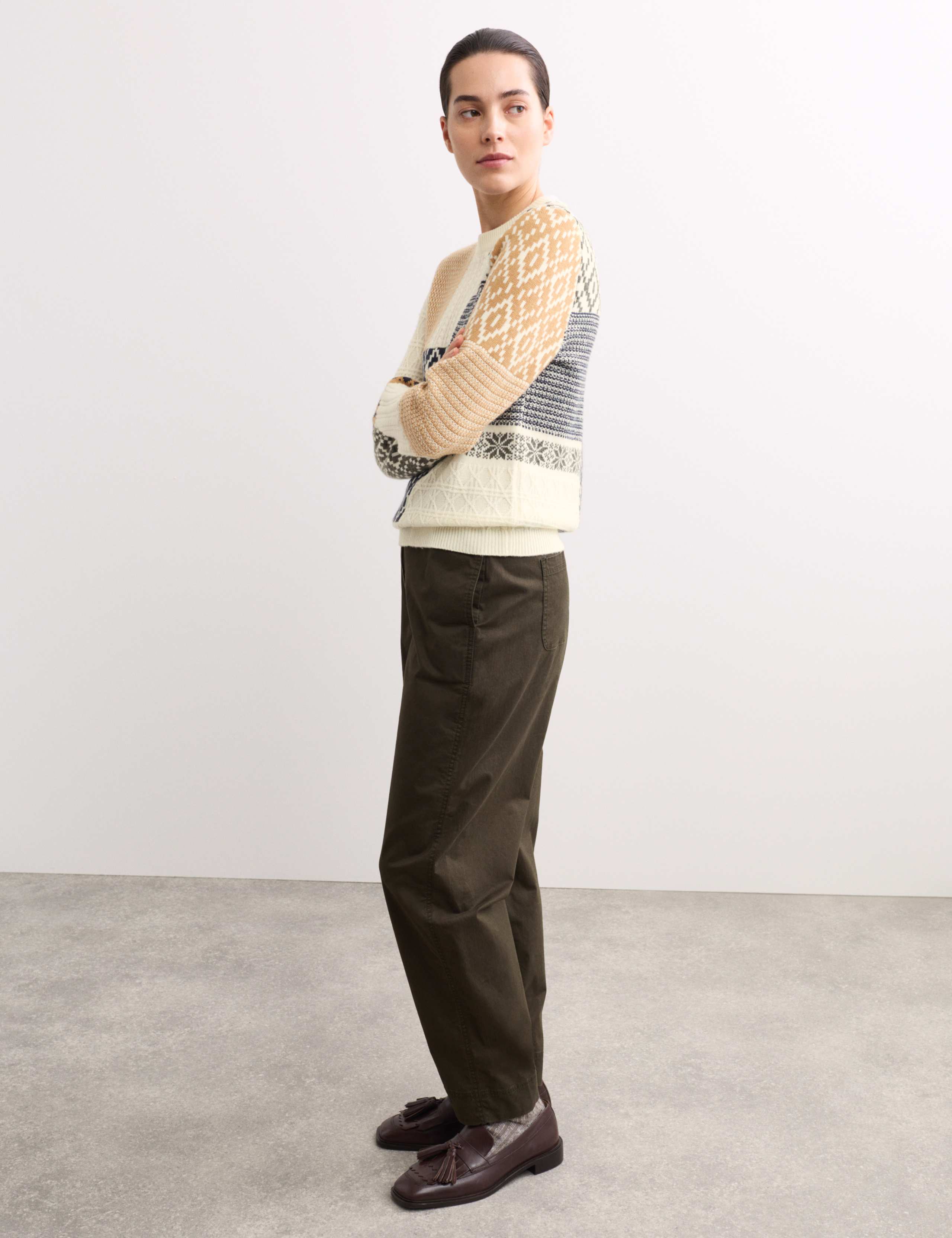 Merino Wool Rich Cable Knit Jumper with Cashmere 5 of 6