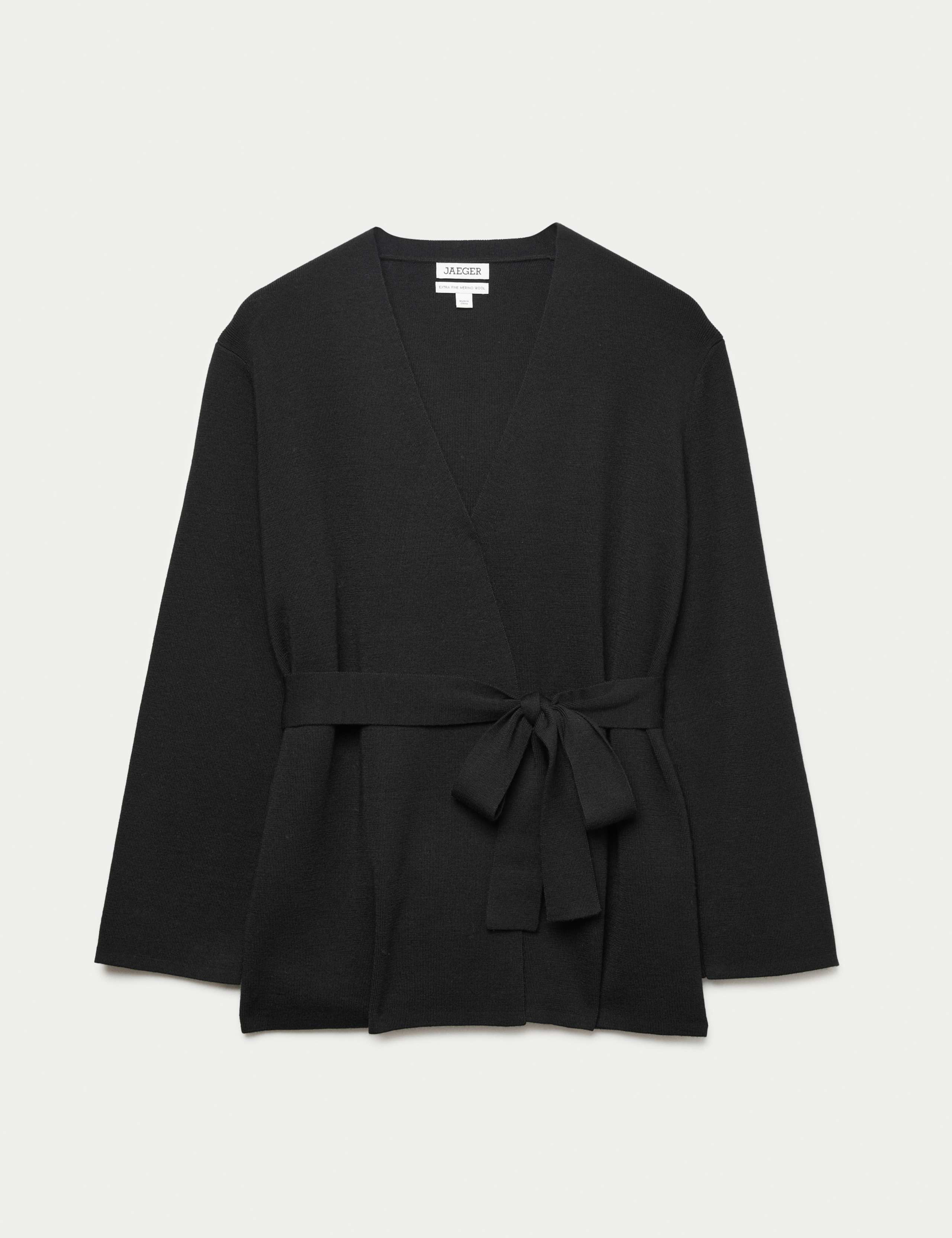 Pure Merino Wool Wrap Cardigan 2 of 6