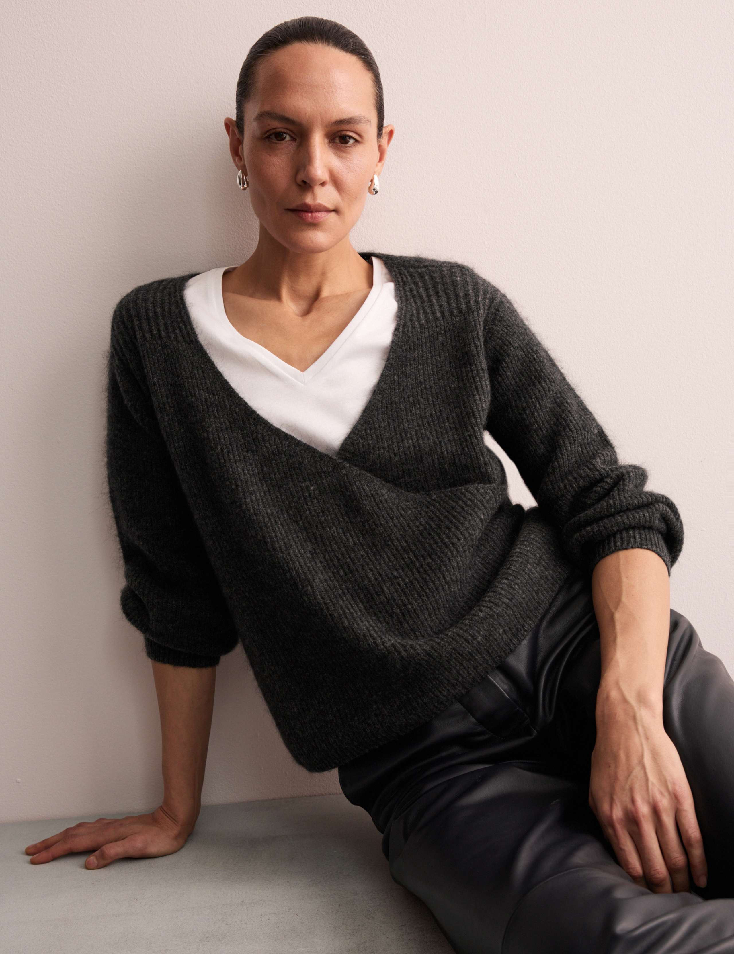Mohair Blend Wrap Jumper 1 of 7