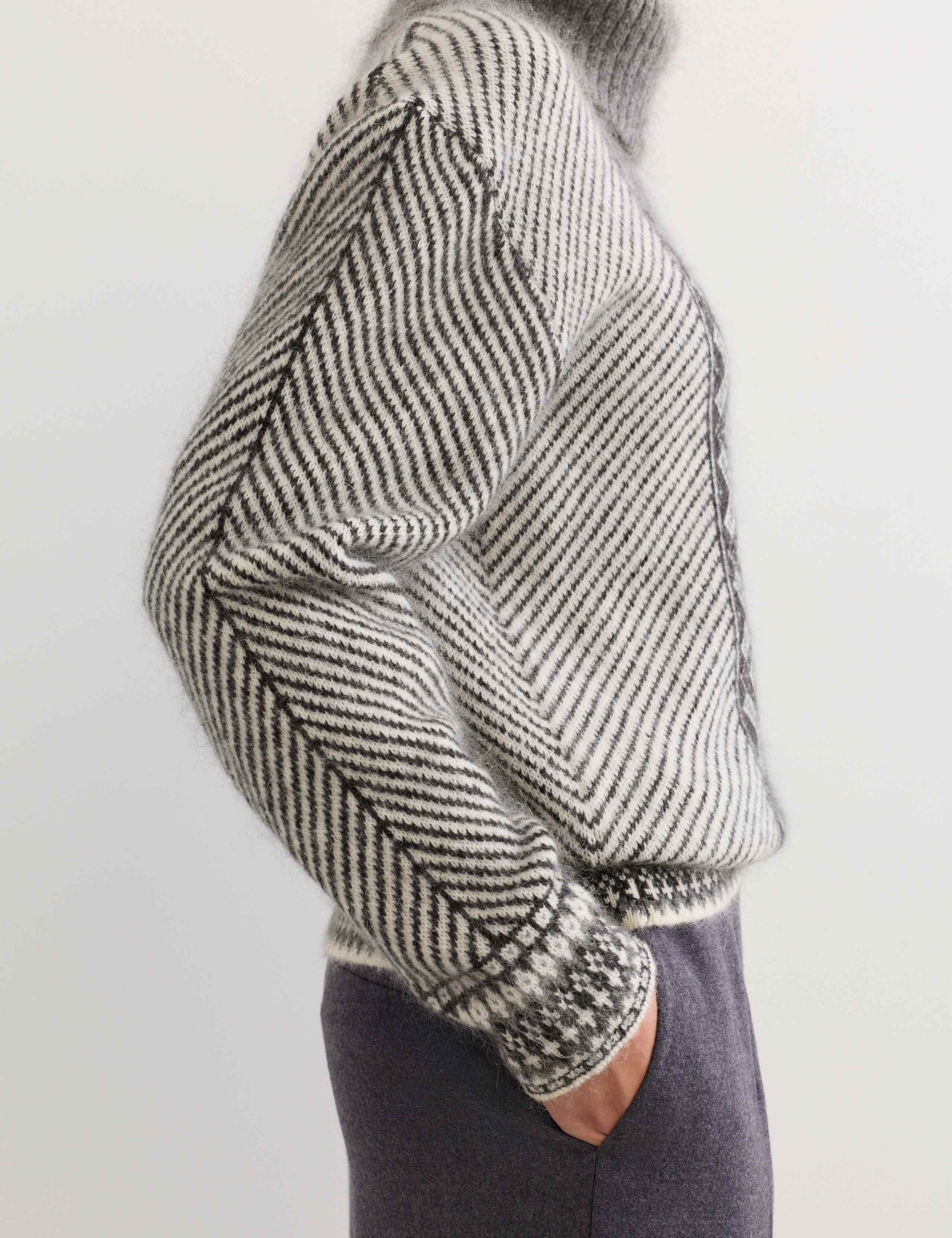 Mohair Blend Fair Isle Roll Neck Jumper 3 of 7