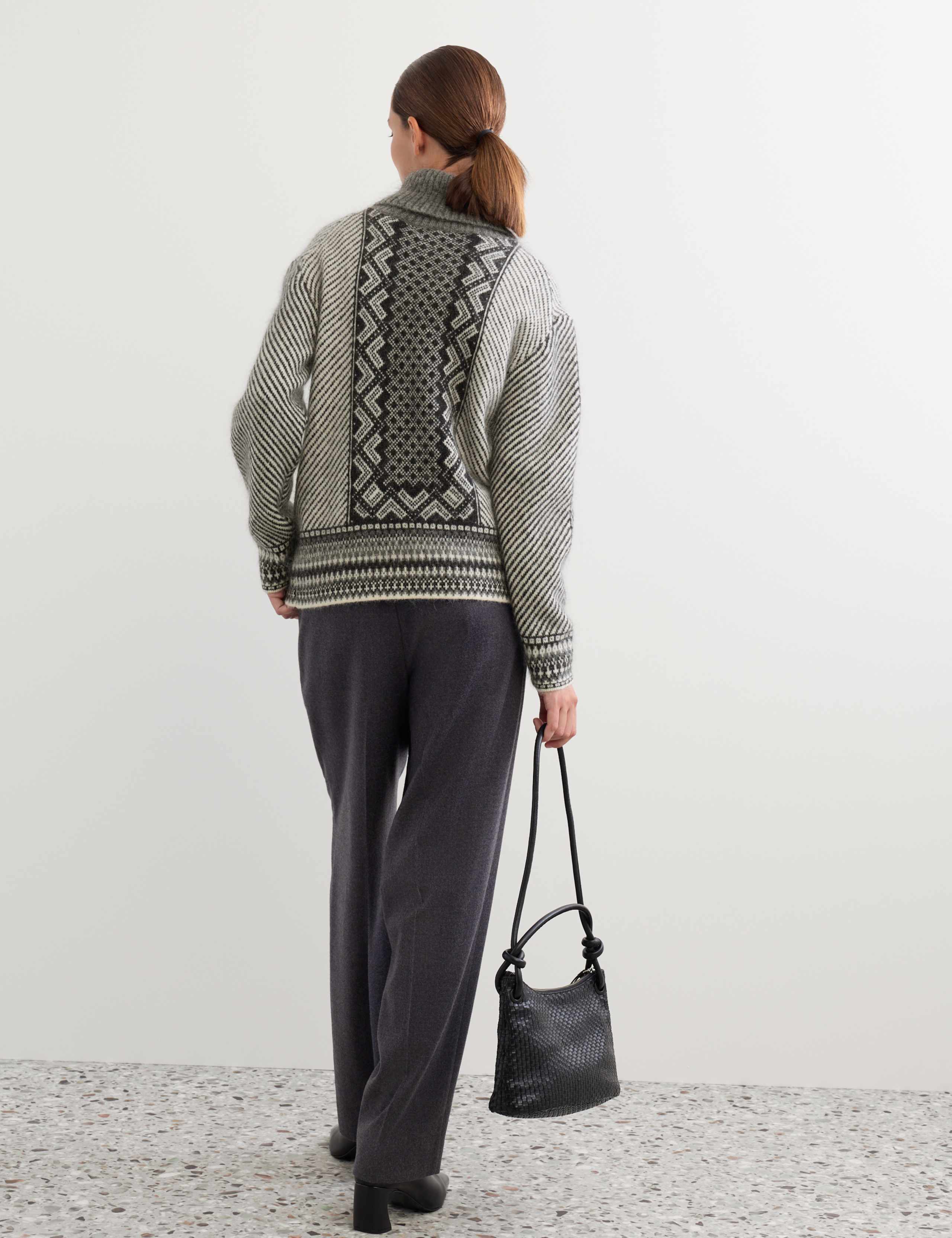 Mohair Blend Fair Isle Roll Neck Jumper 6 of 7