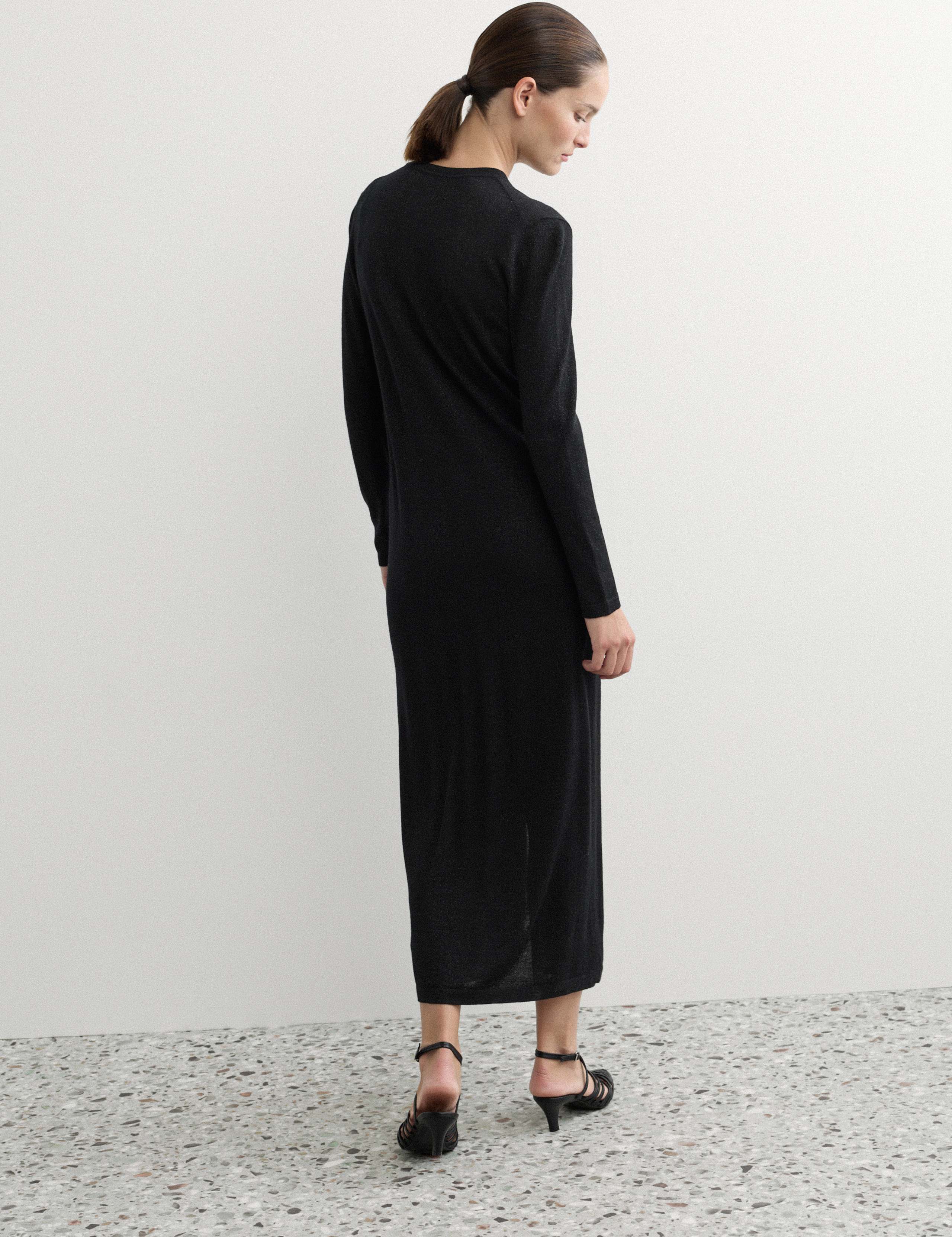 Merino Wool Rich Sparkly Longline Cardigan 5 of 6