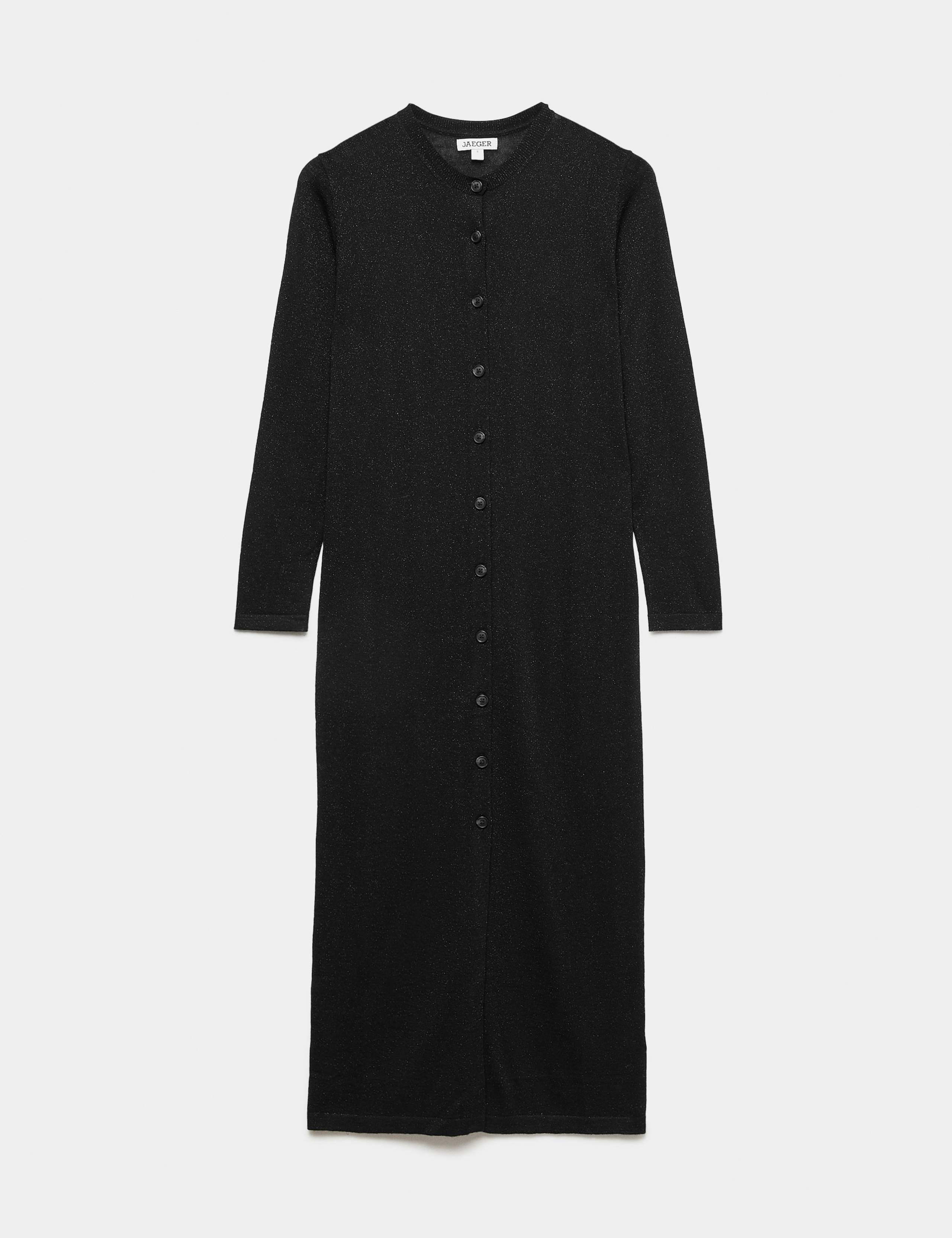Merino Wool Rich Sparkly Longline Cardigan 2 of 6