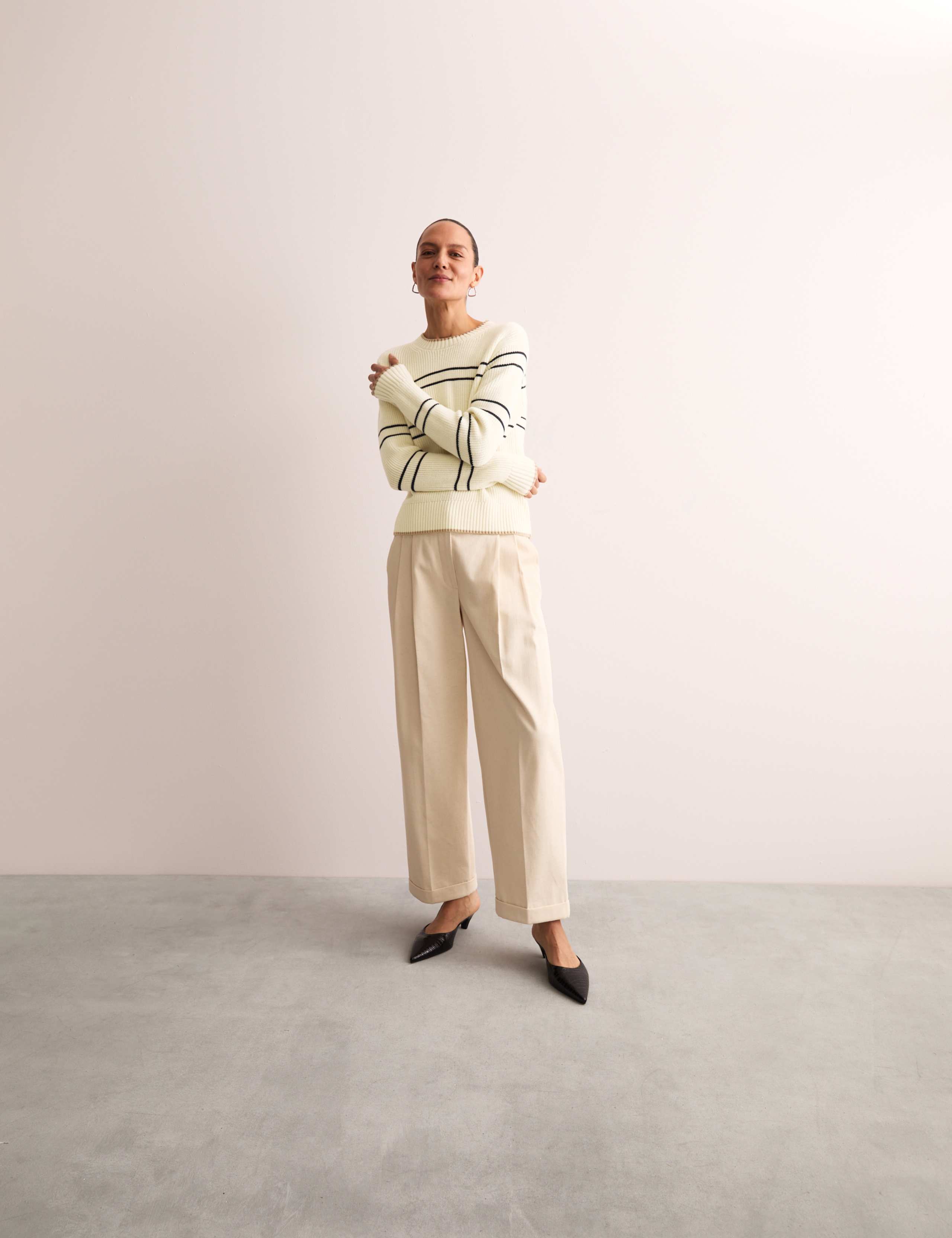 Pure Merino Wool Striped Jumper 3 of 7