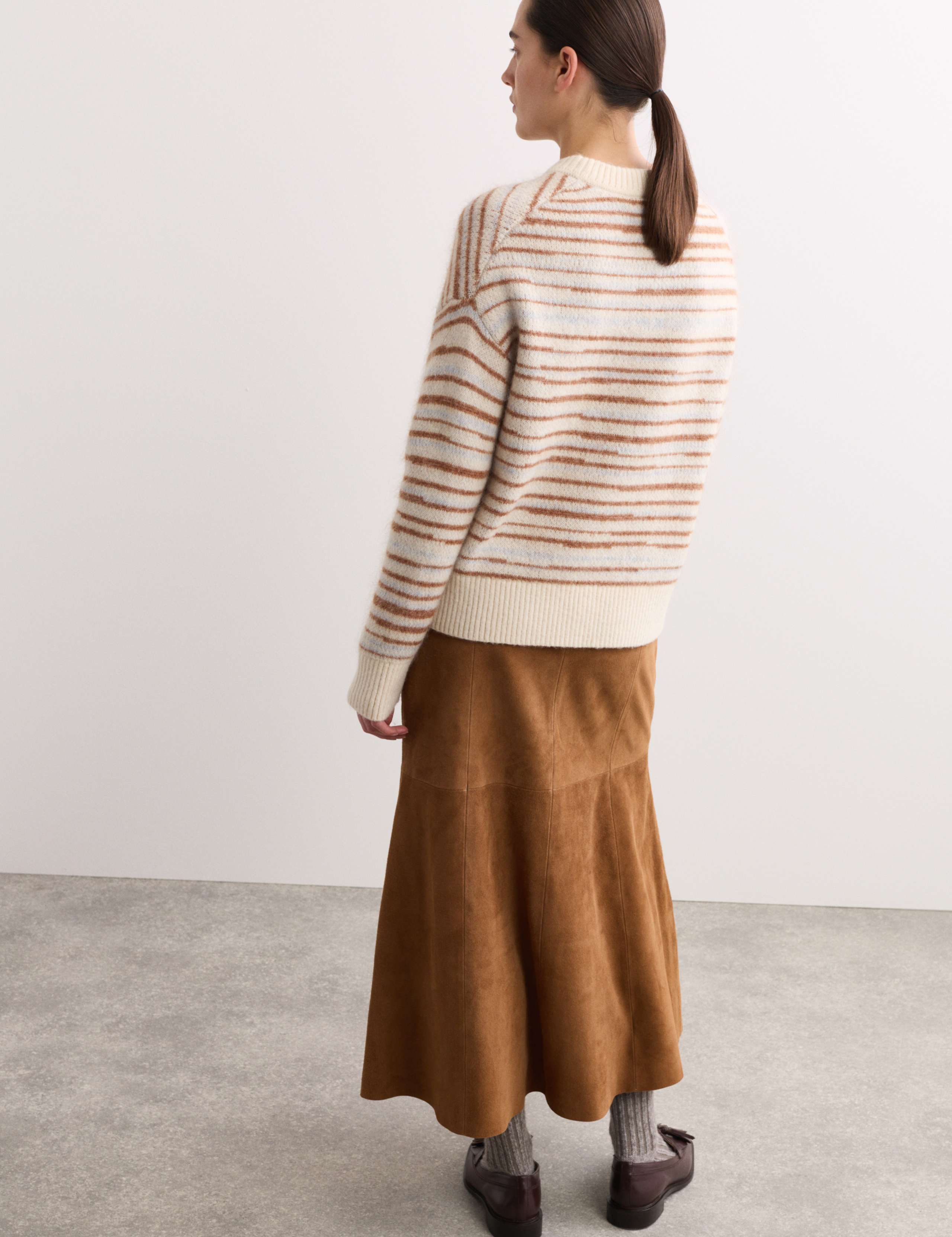 Mohair Blend Jacquard Stripe Jumper 7 of 7