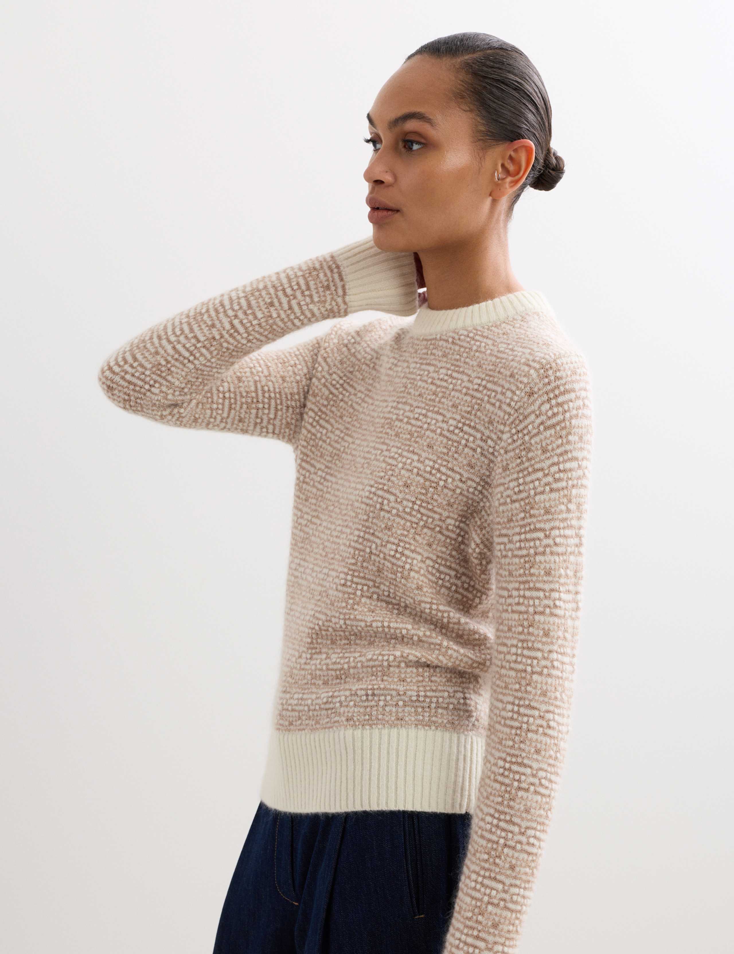 Wool Blend Crew Neck Jumper with Mohair 5 of 6