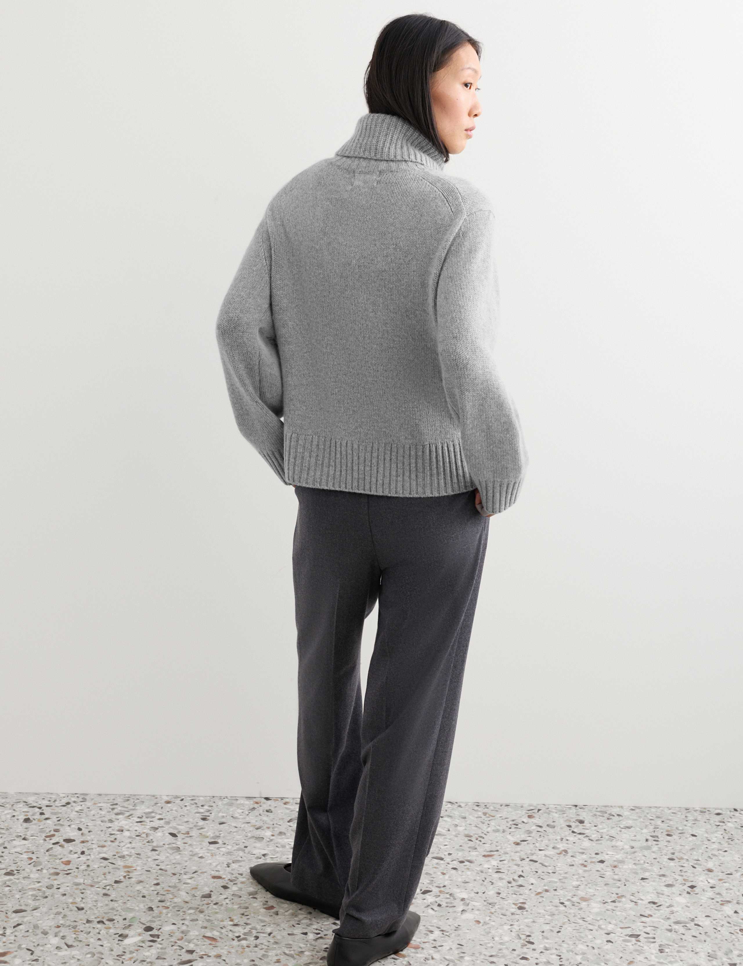 Pure Cashmere Chunky Roll Neck Jumper 6 of 7