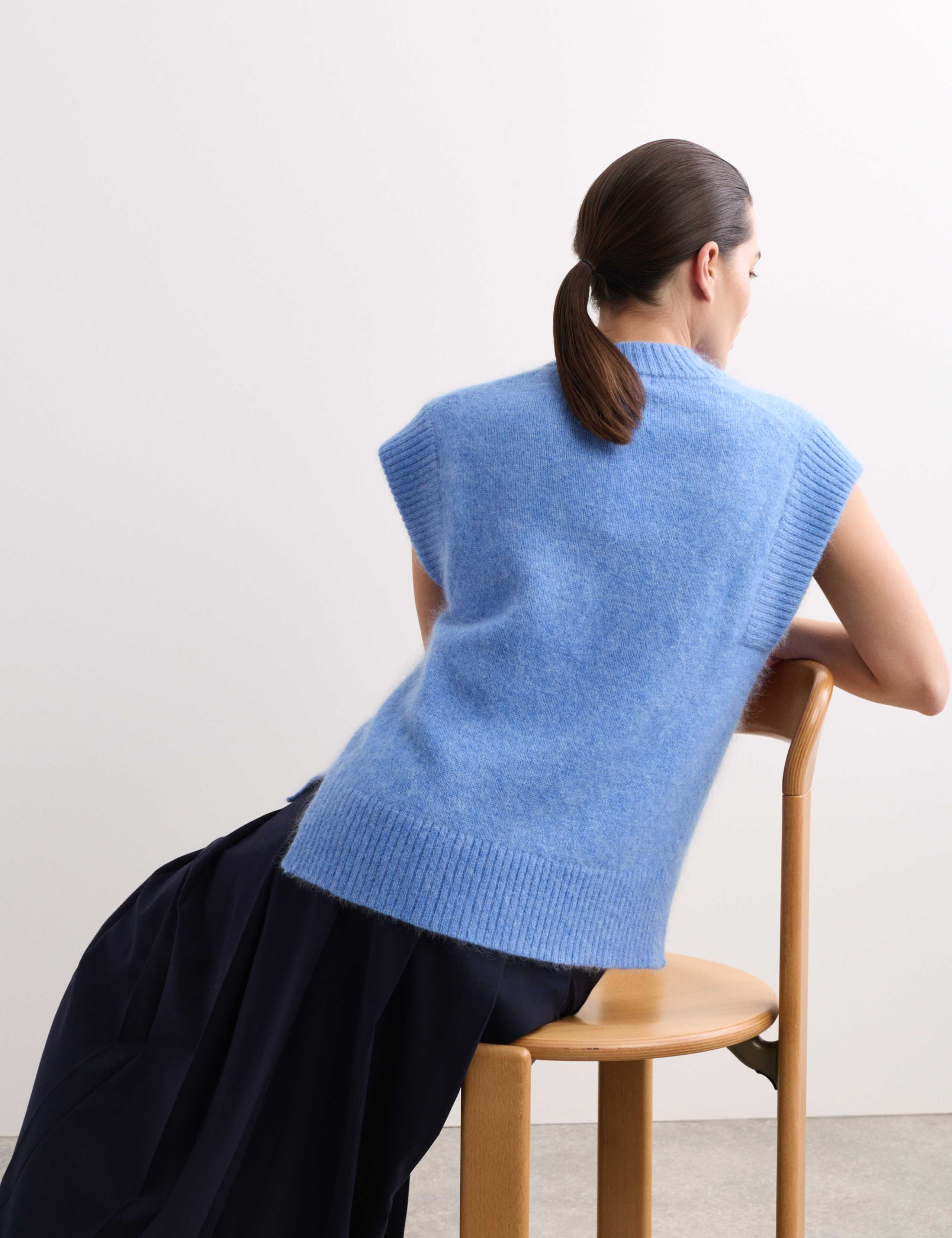 Mohair Blend V-Neck Vest Top 7 of 7