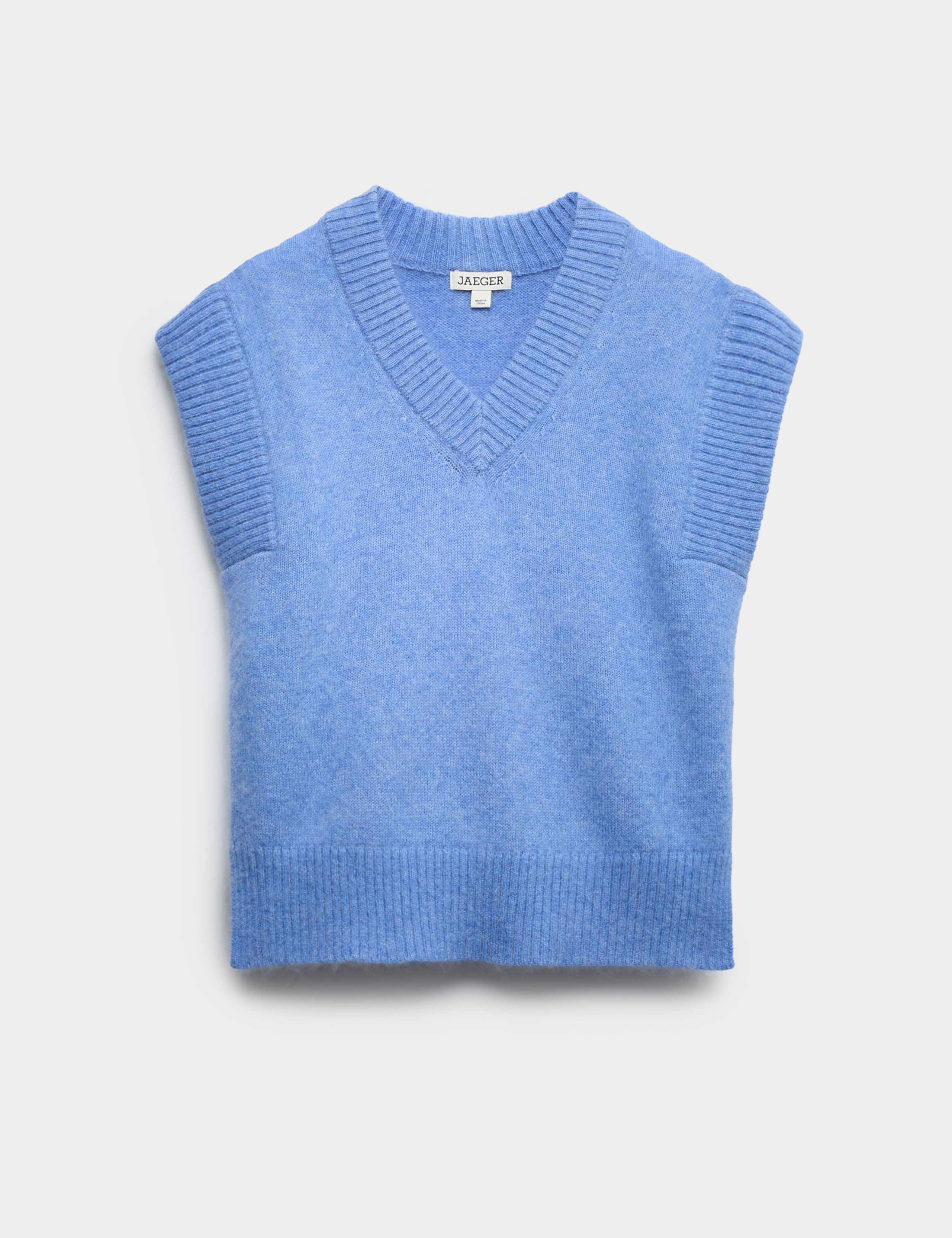 Mohair Blend V-Neck Vest Top 2 of 7