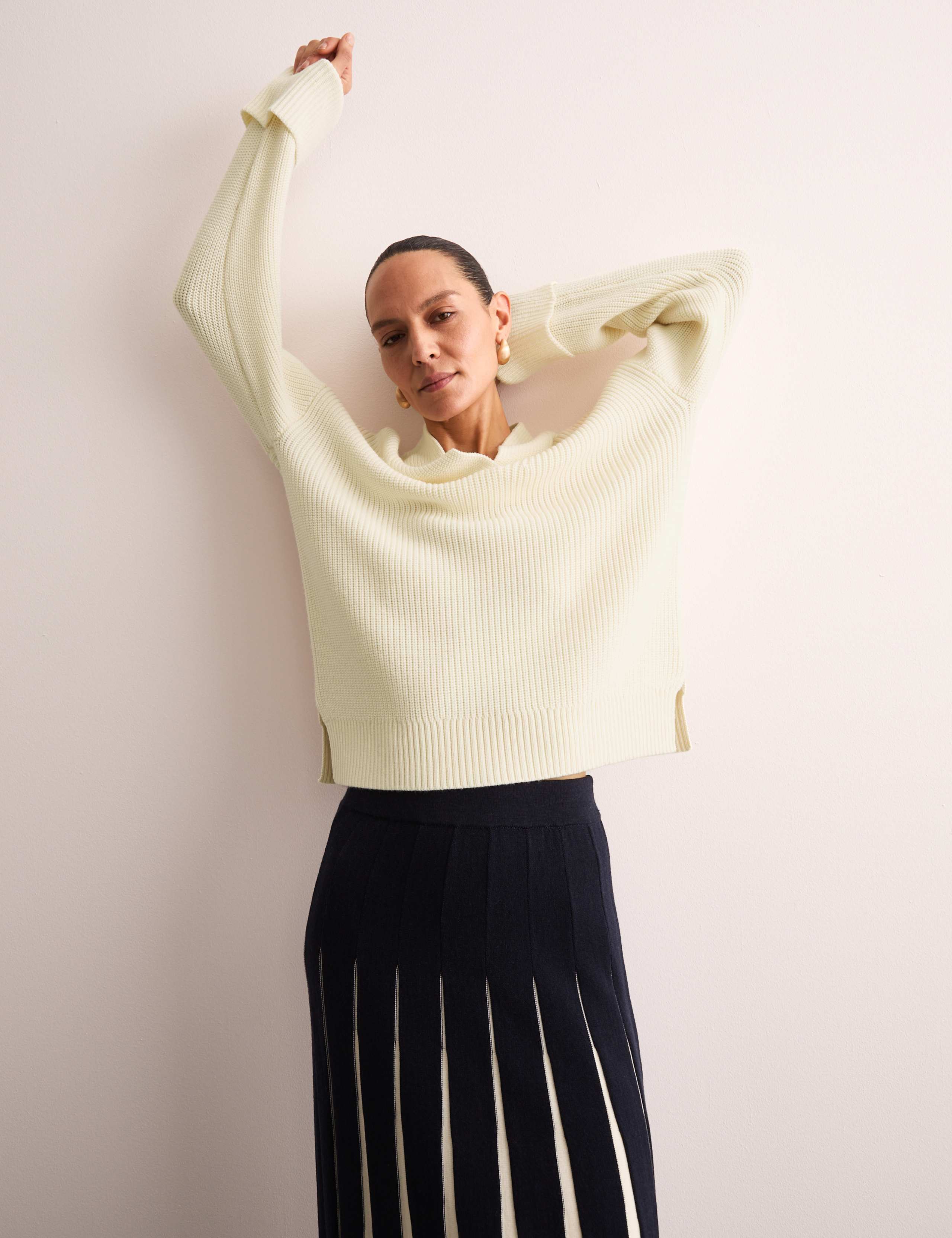 Pure Merino Wool V-Neck Relaxed Jumper 1 of 7
