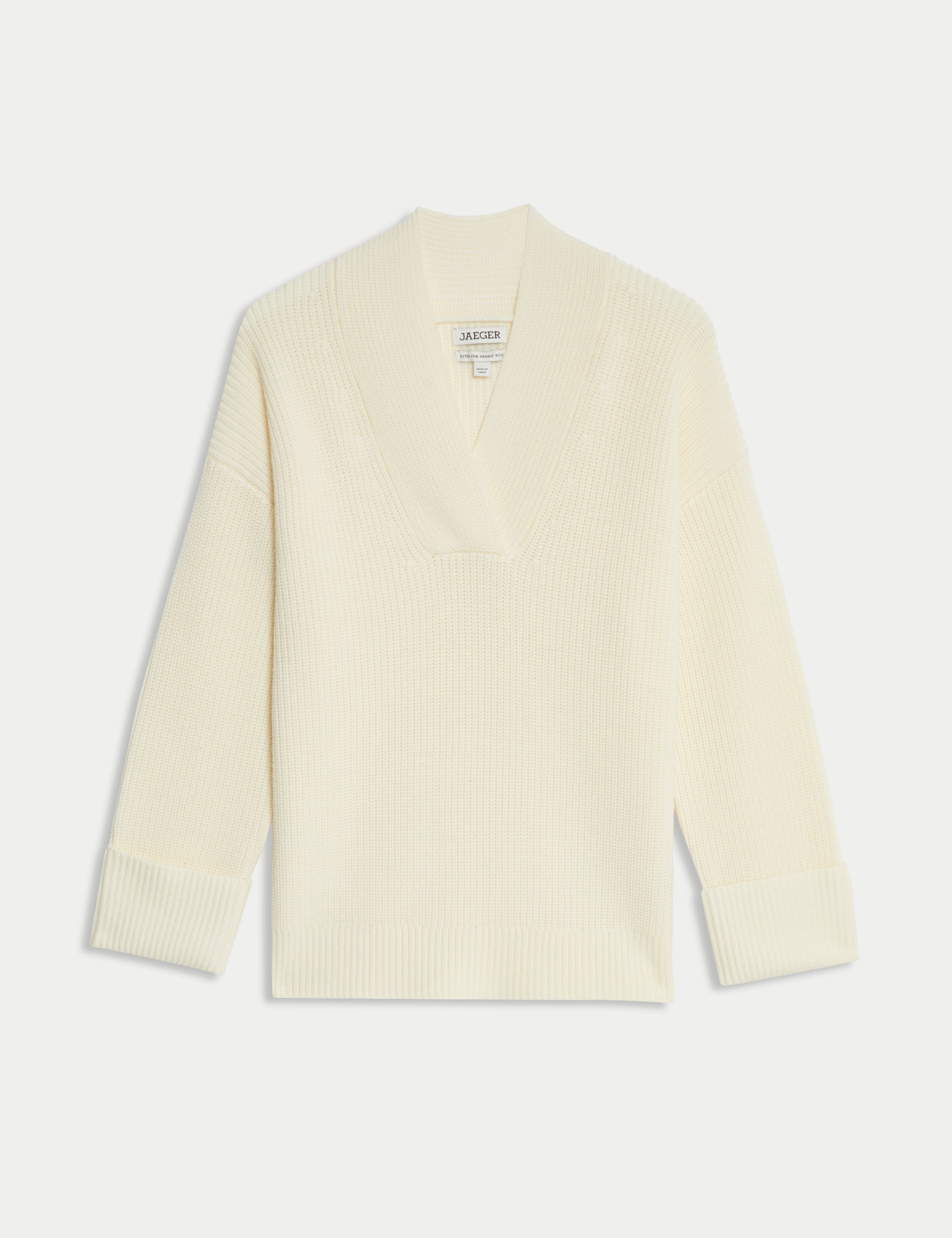 Pure Merino Wool V-Neck Relaxed Jumper 2 of 7