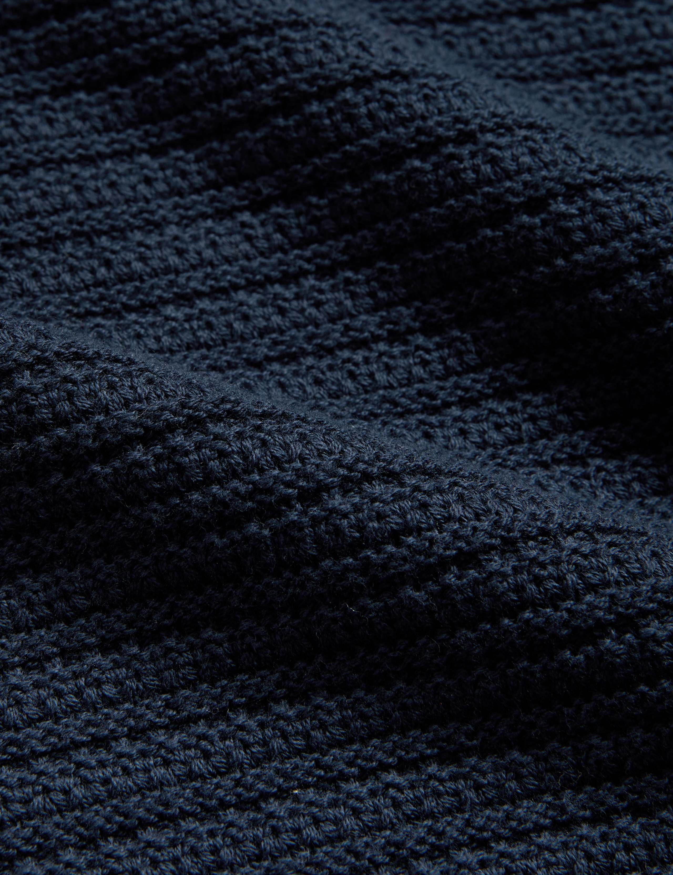 Pure Cotton Textured Collared Relaxed Jumper 6 of 6