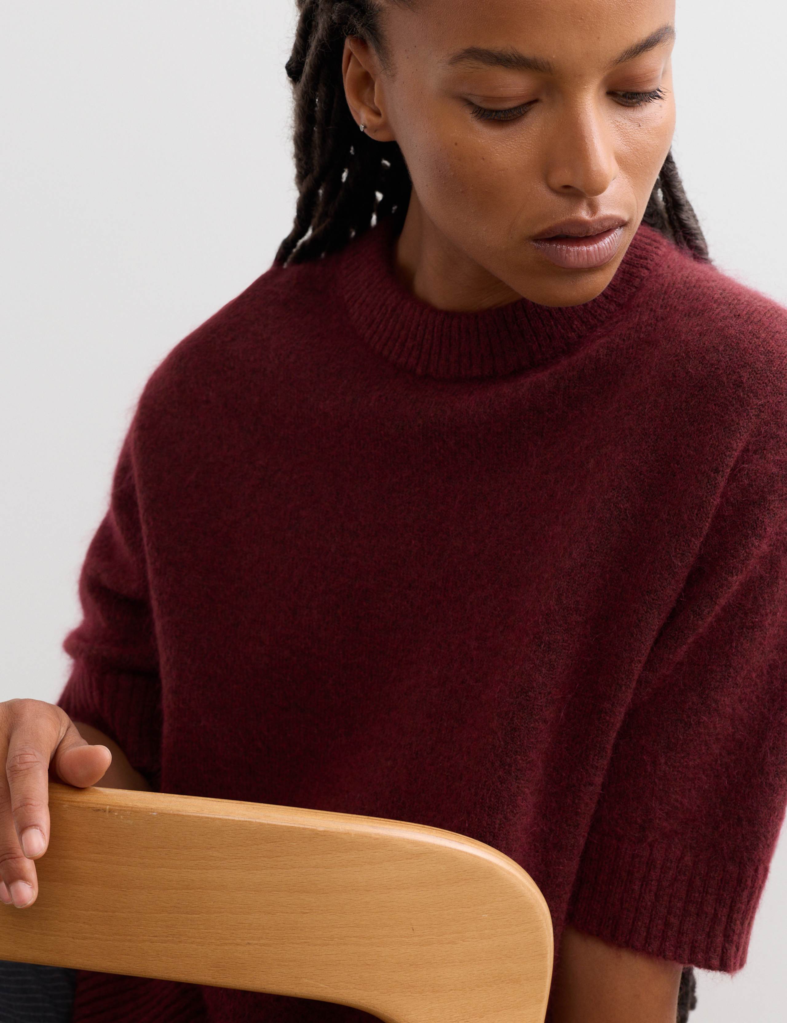 Mohair Blend Textured Jumper 4 of 7