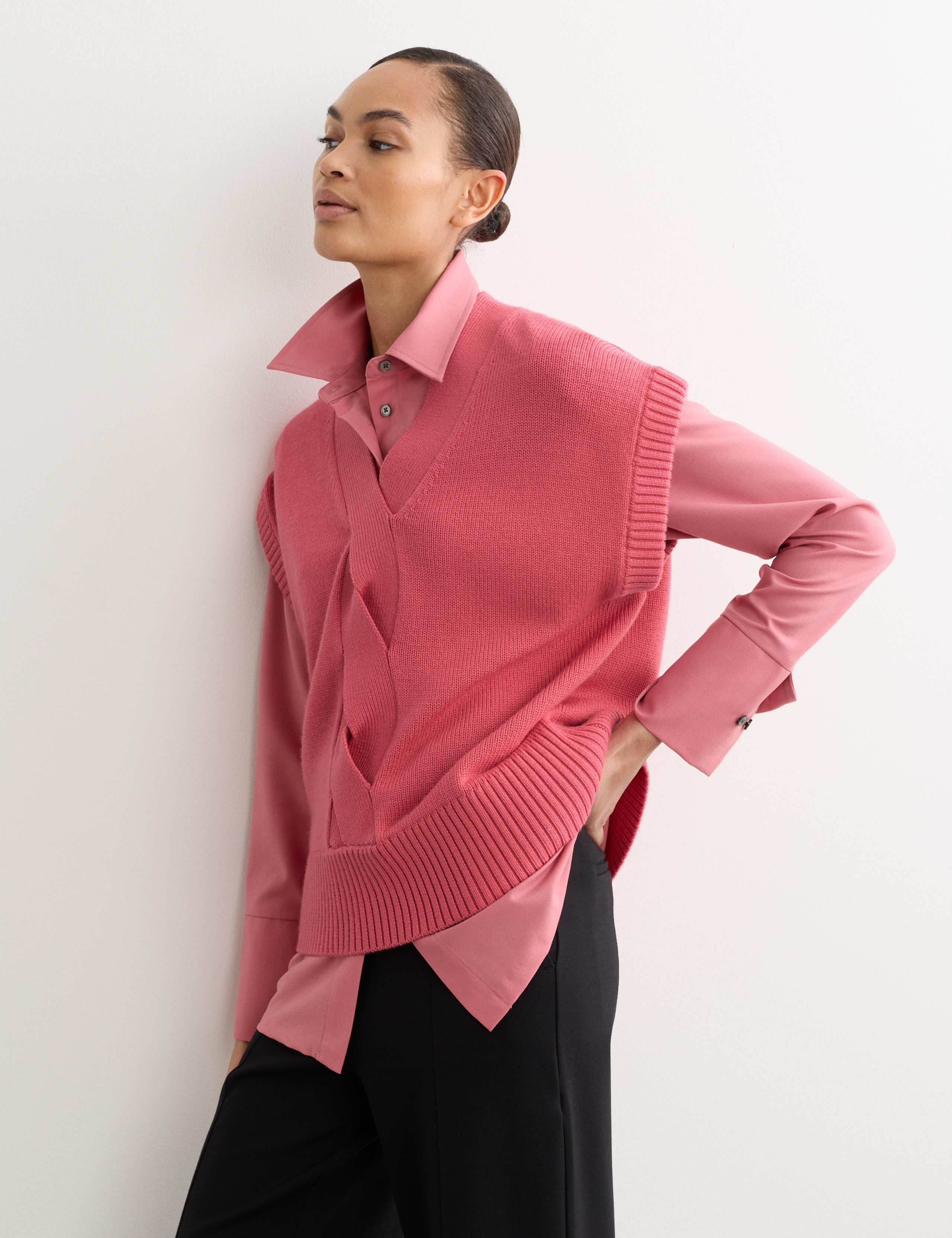 Pure Merino Wool V-Neck Knitted Vest 6 of 7