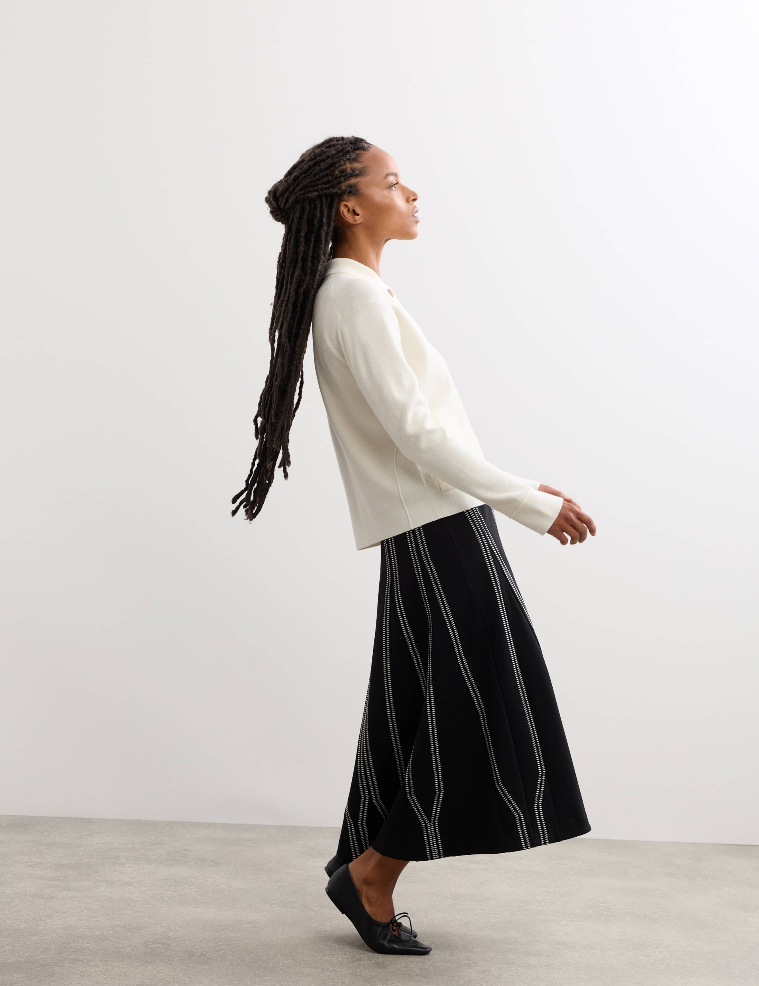 Pure Merino Wool Textured Knitted Jacket 6 of 7