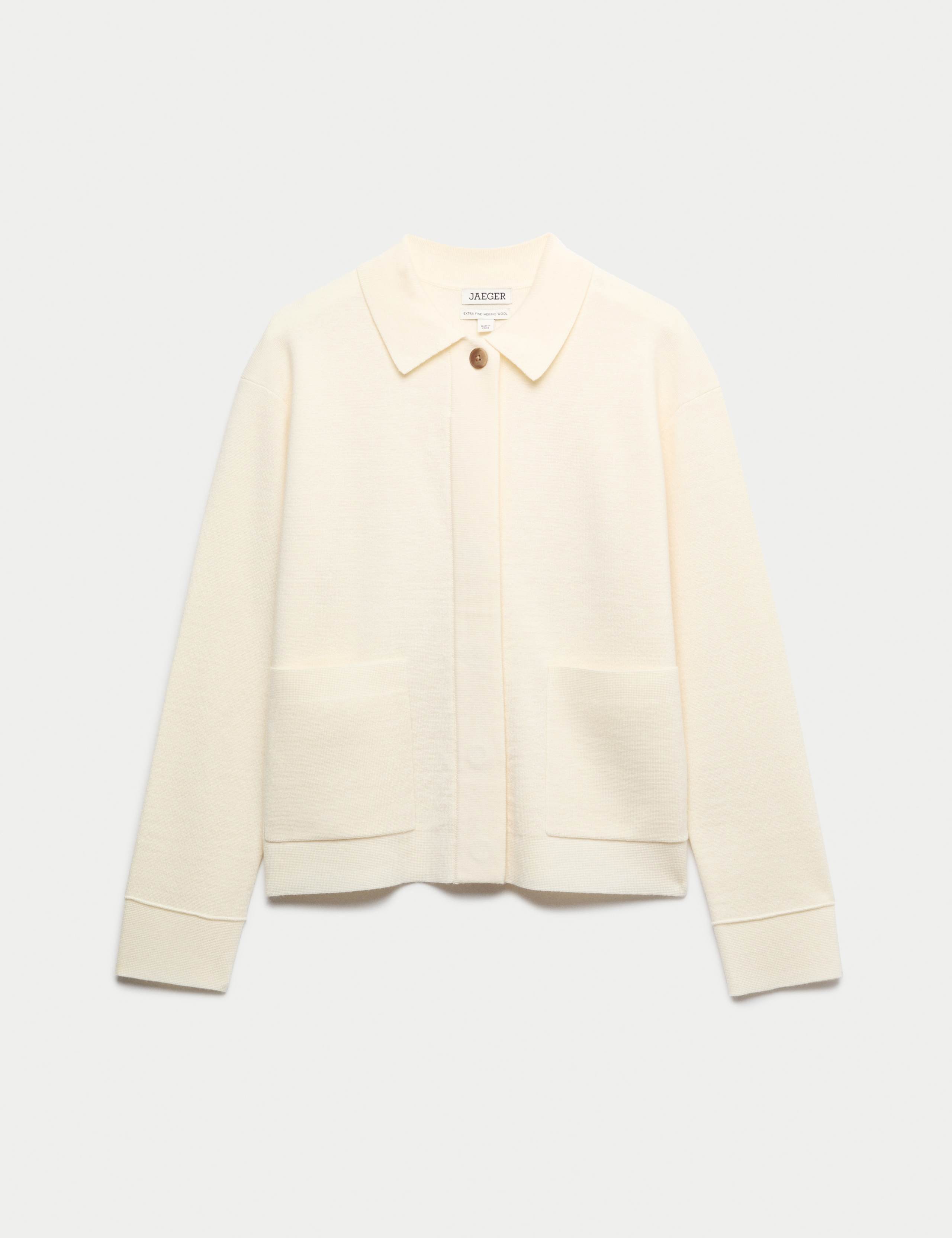 Pure Merino Wool Textured Knitted Jacket 2 of 7