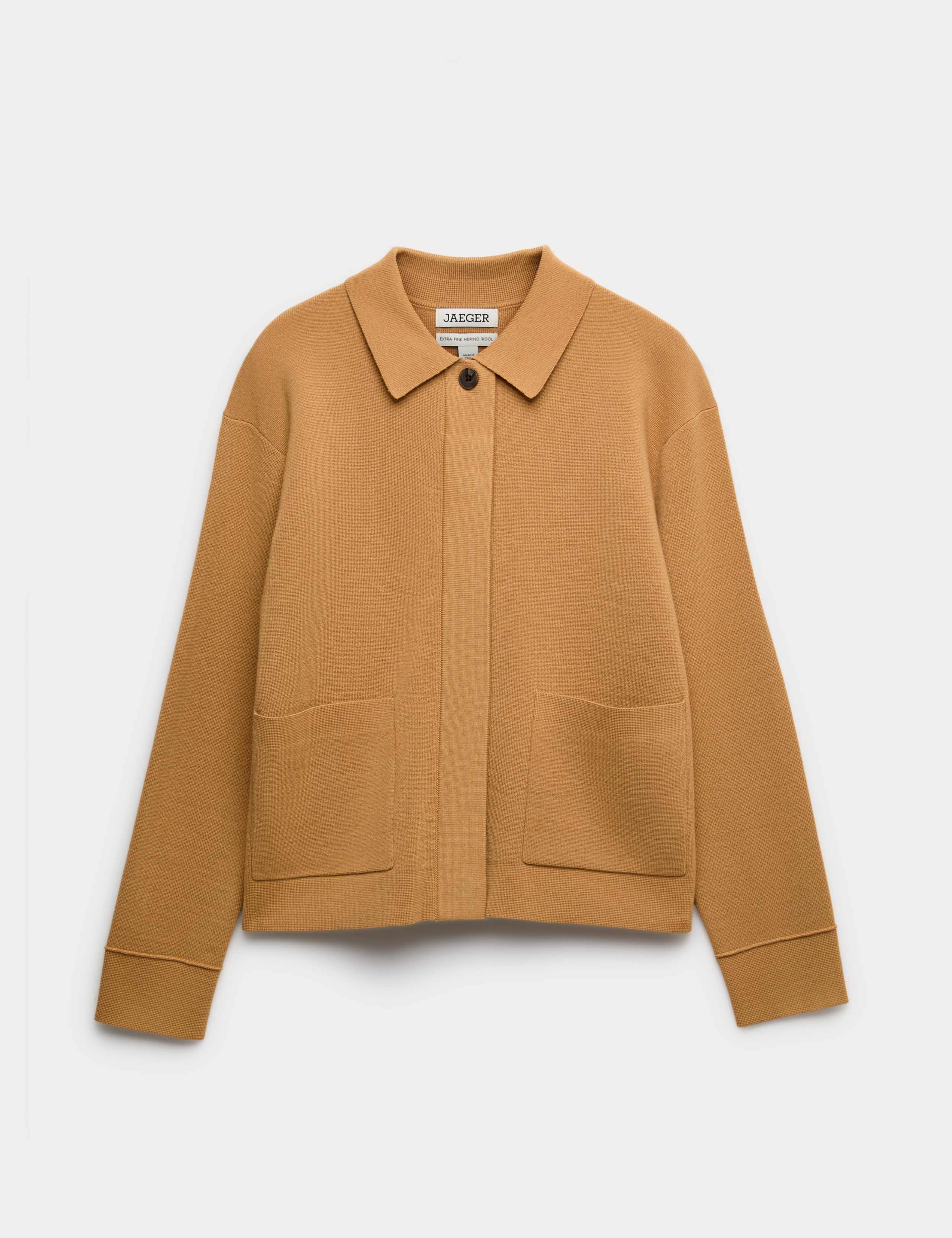 Pure Merino Wool Textured Knitted Jacket 2 of 7