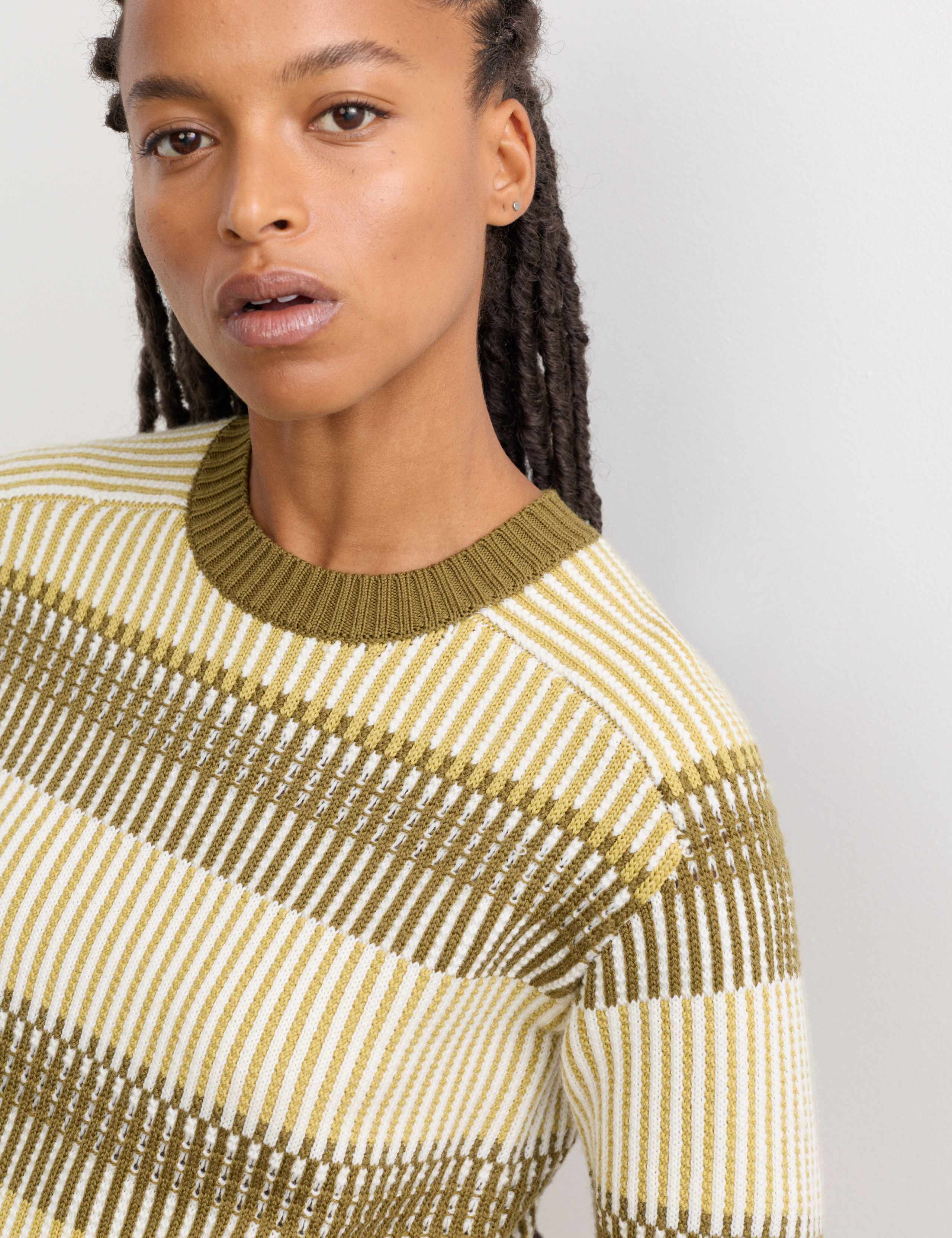 Pure Merino Wool Striped Jumper 3 of 6