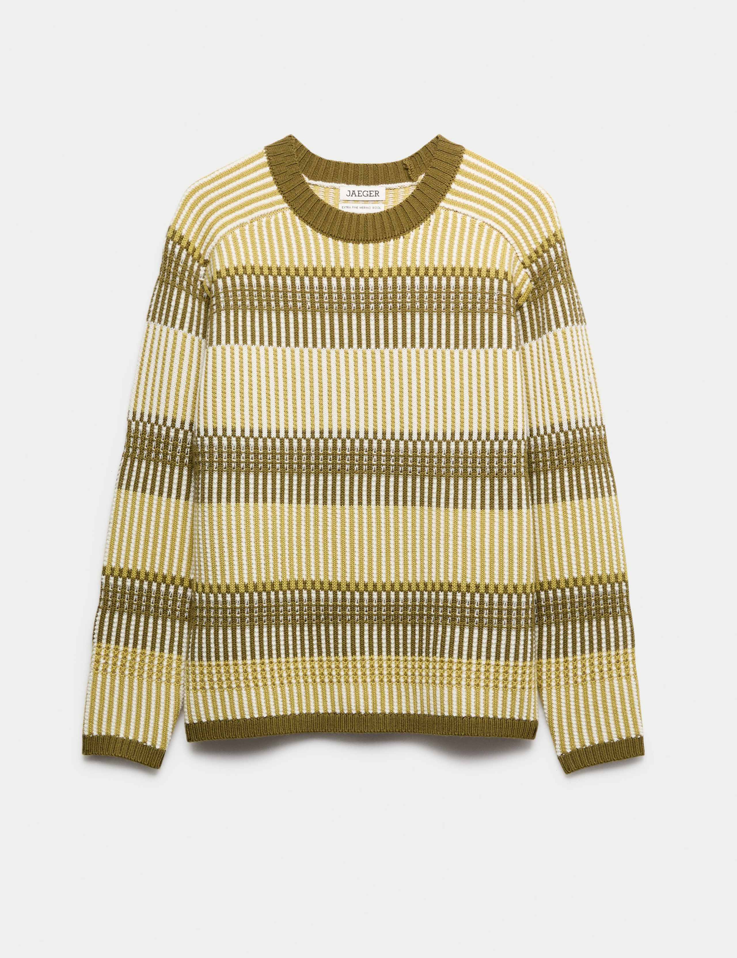 Pure Merino Wool Striped Jumper 2 of 6