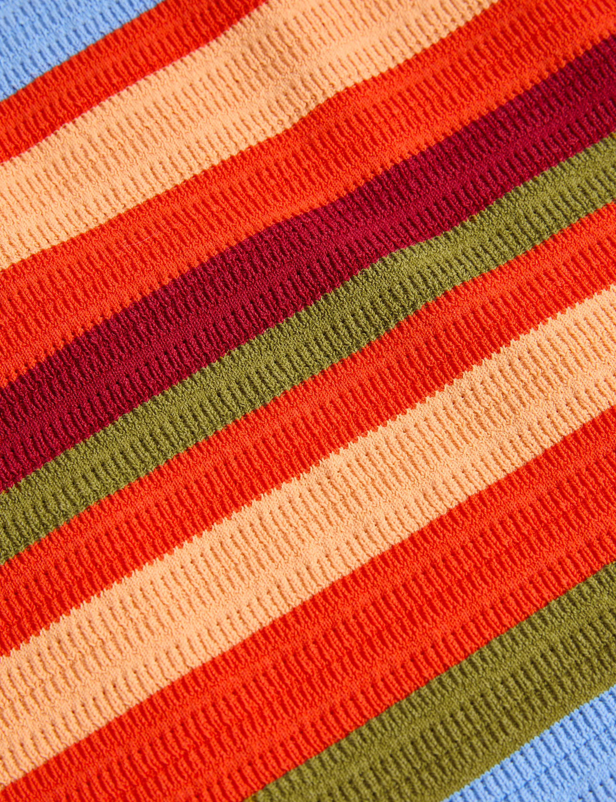Cotton Blend Knitted Striped Co-ord Vest 7 of 7