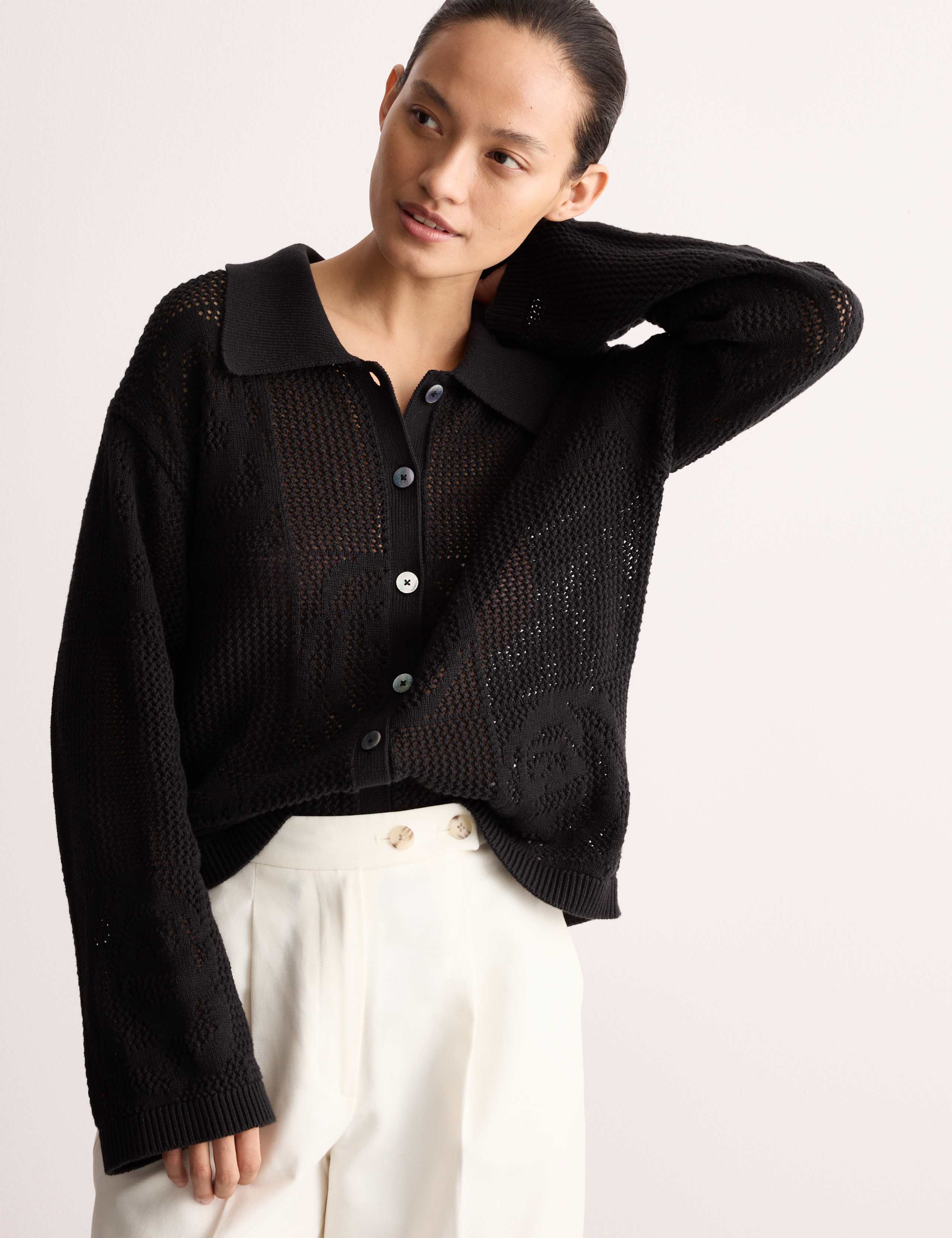Pure Cotton Patchwork Cardigan 6 of 7