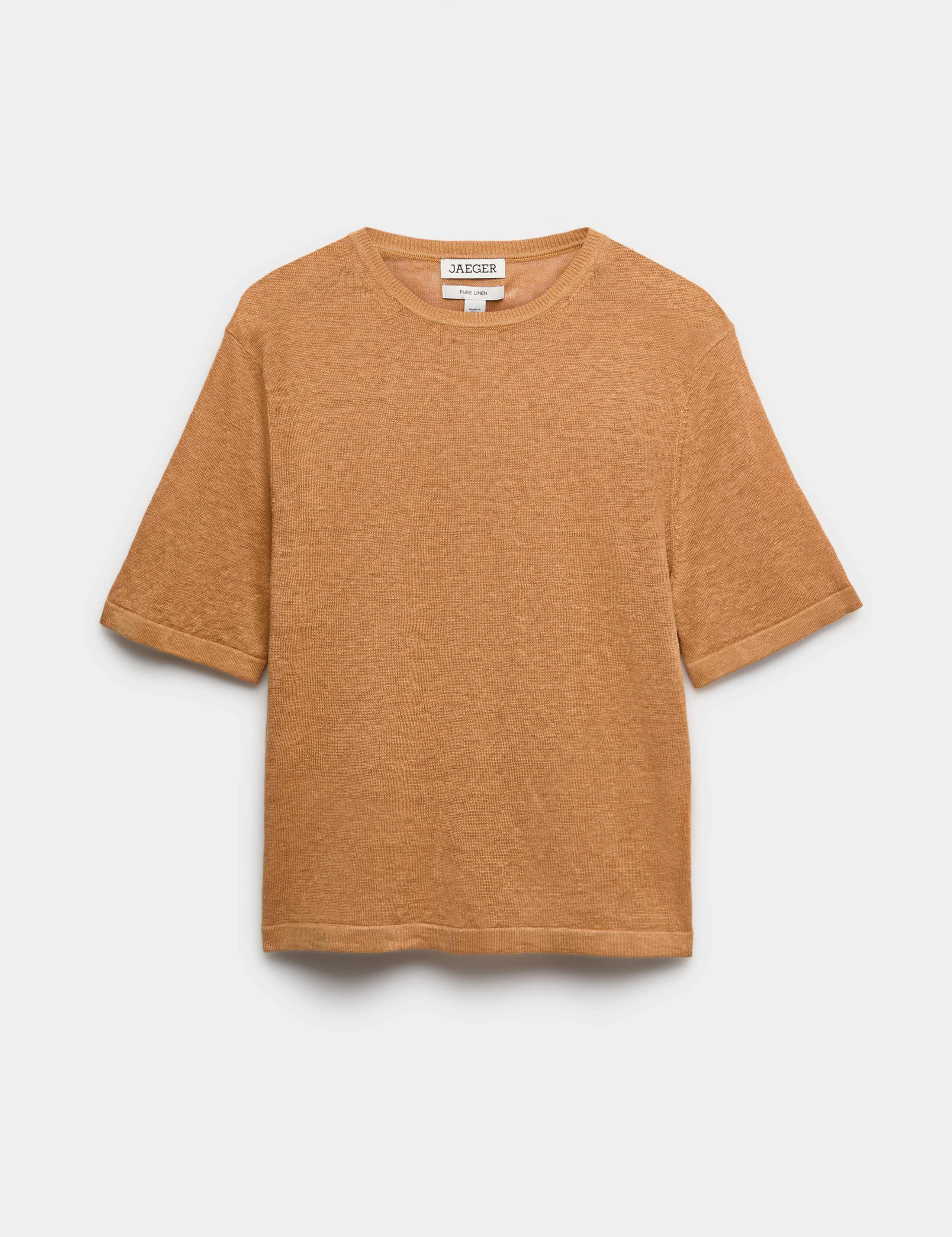 Pure Linen Textured T-Shirt 2 of 6