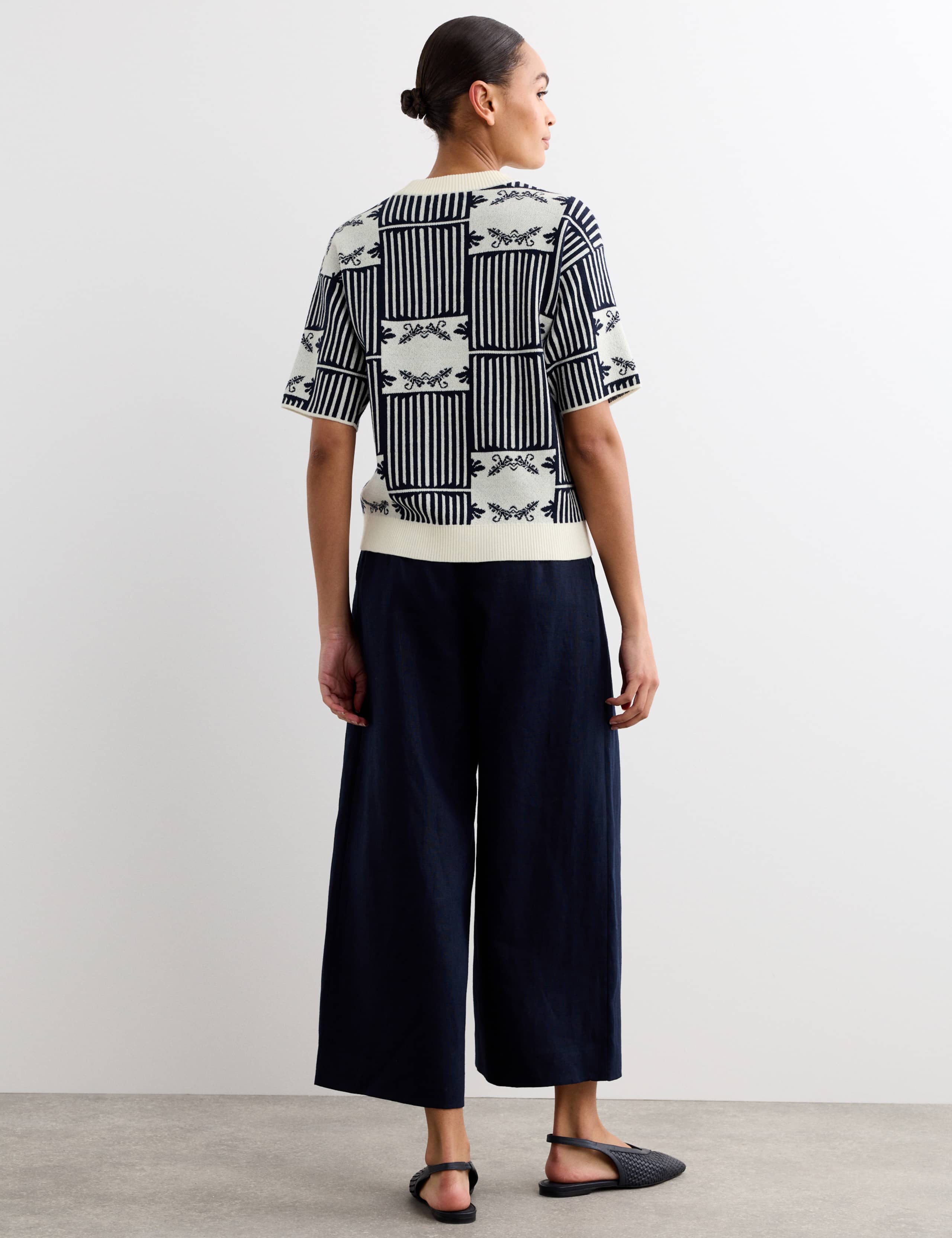 Pure Merino Wool Patterned Jumper 6 of 6