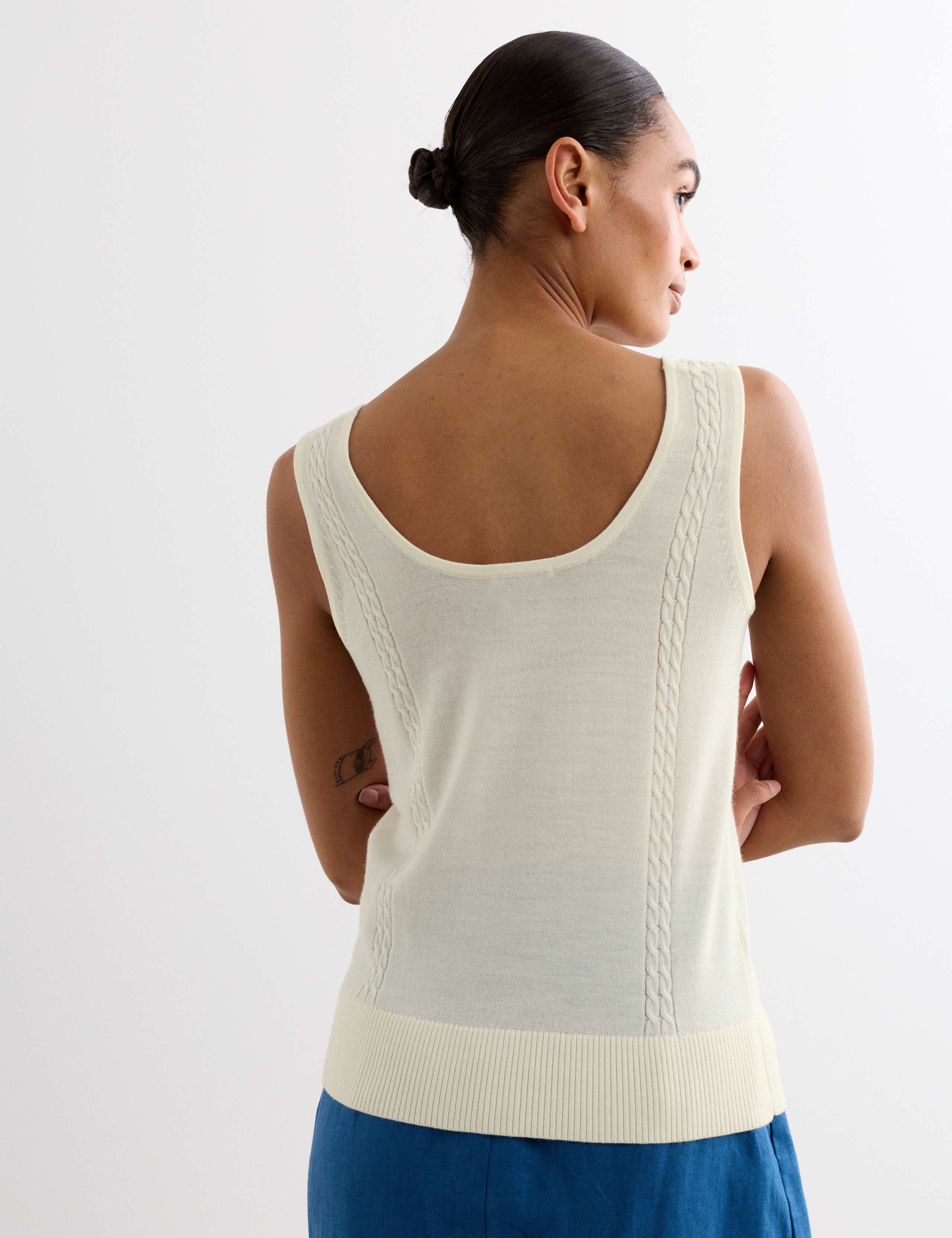 Pure Merino Wool Jacquard Tank Top 7 of 7