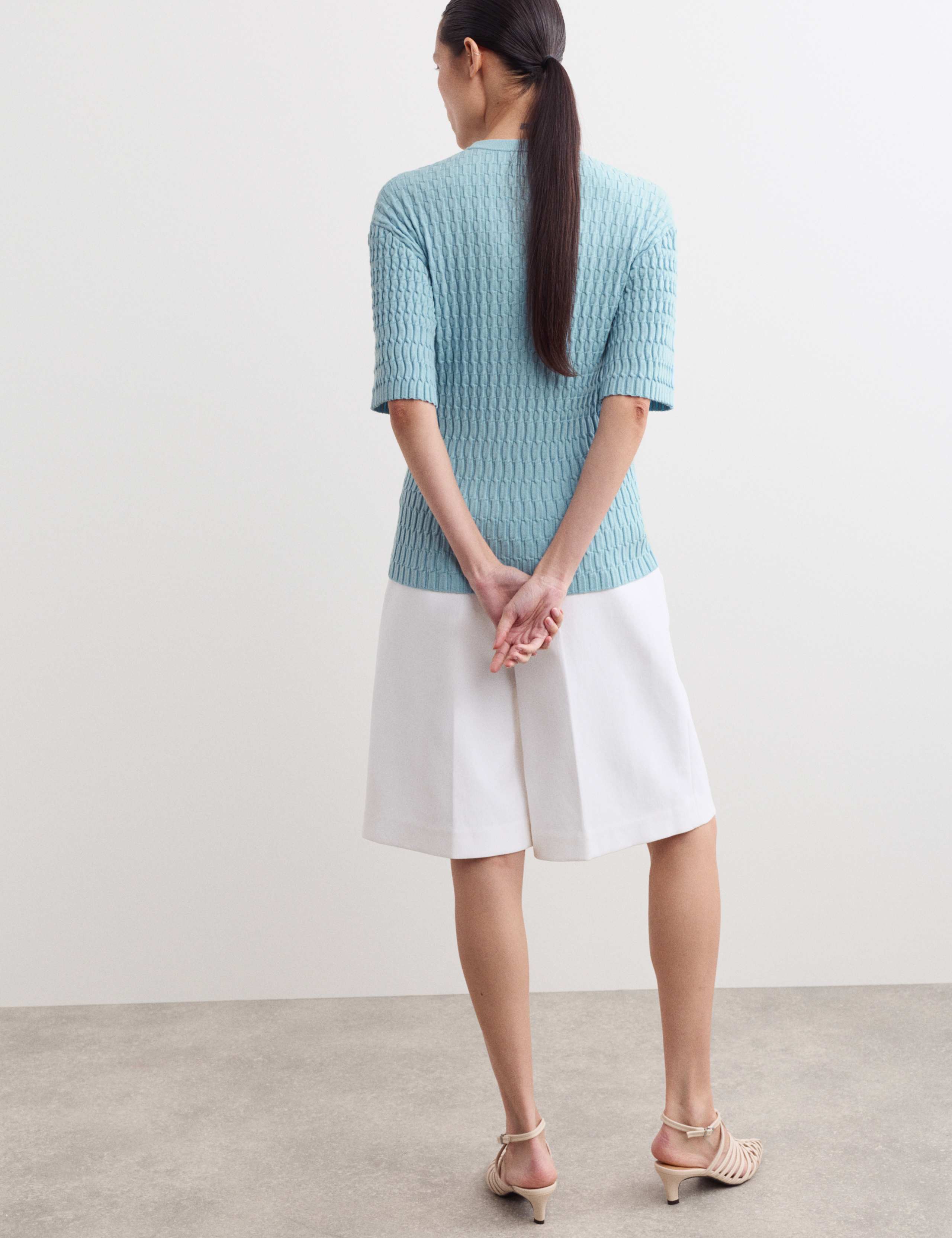 Merino Rich Textured Knitted T-Shirt 6 of 7
