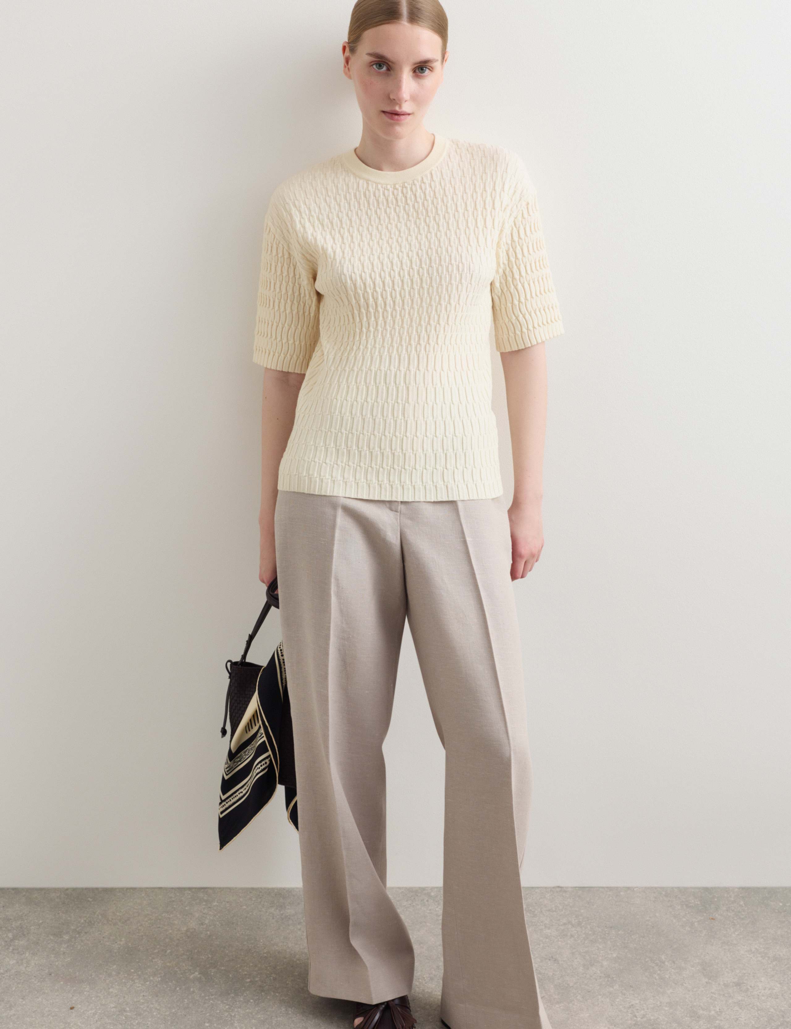 Merino Rich Textured Knitted T-Shirt 5 of 7
