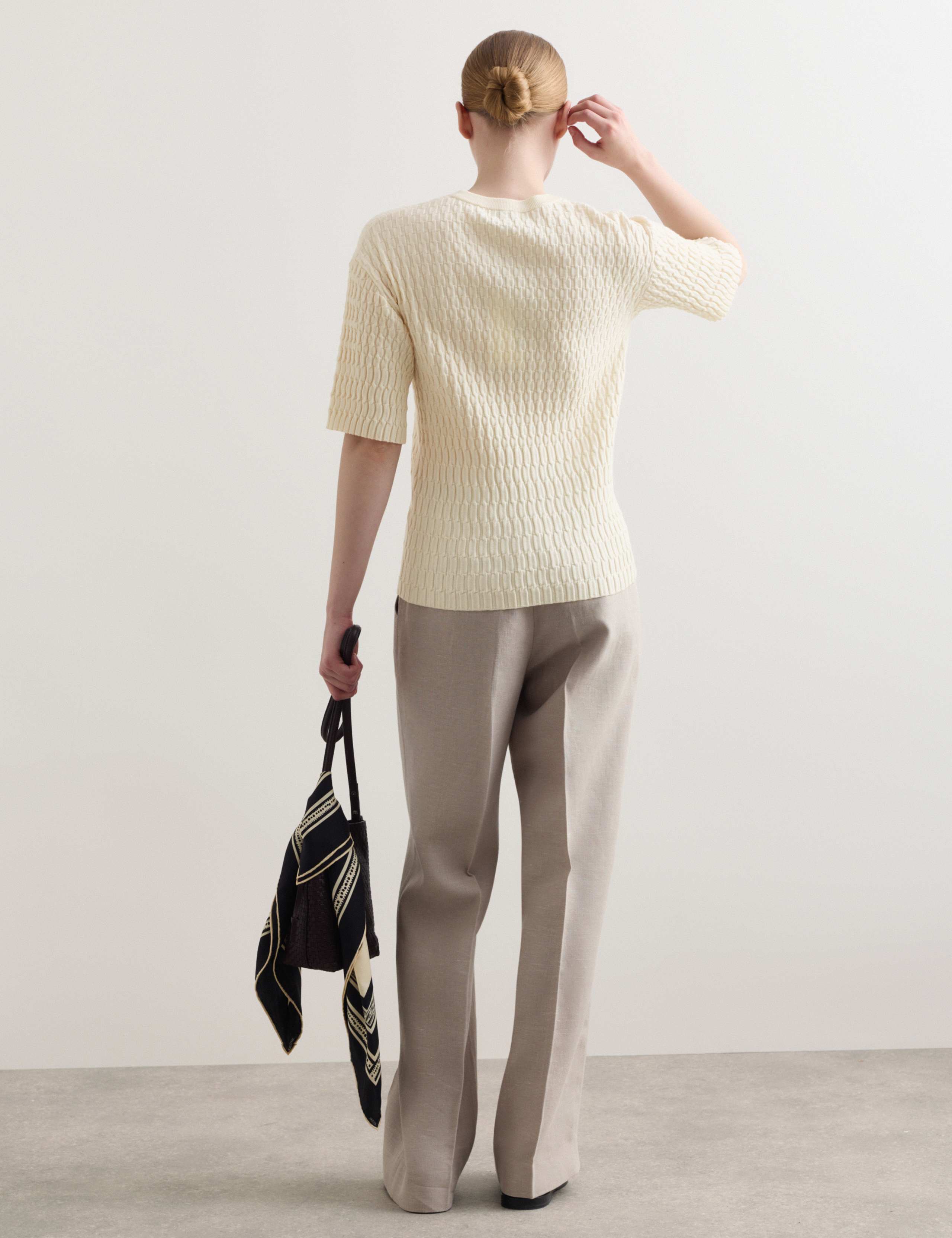 Merino Rich Textured Knitted T-Shirt 7 of 7