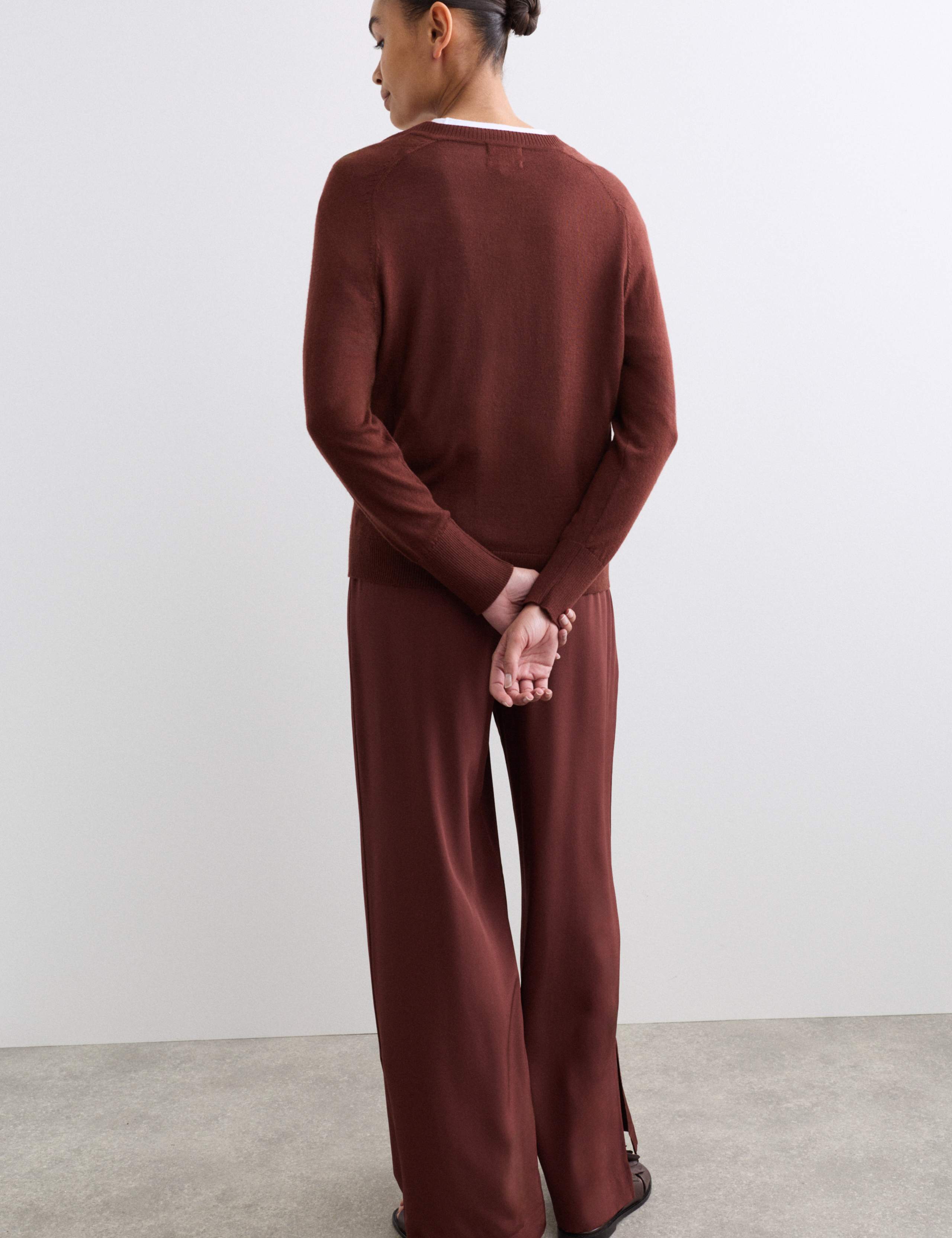 Pure Merino Wool V-Neck Jumper 6 of 6