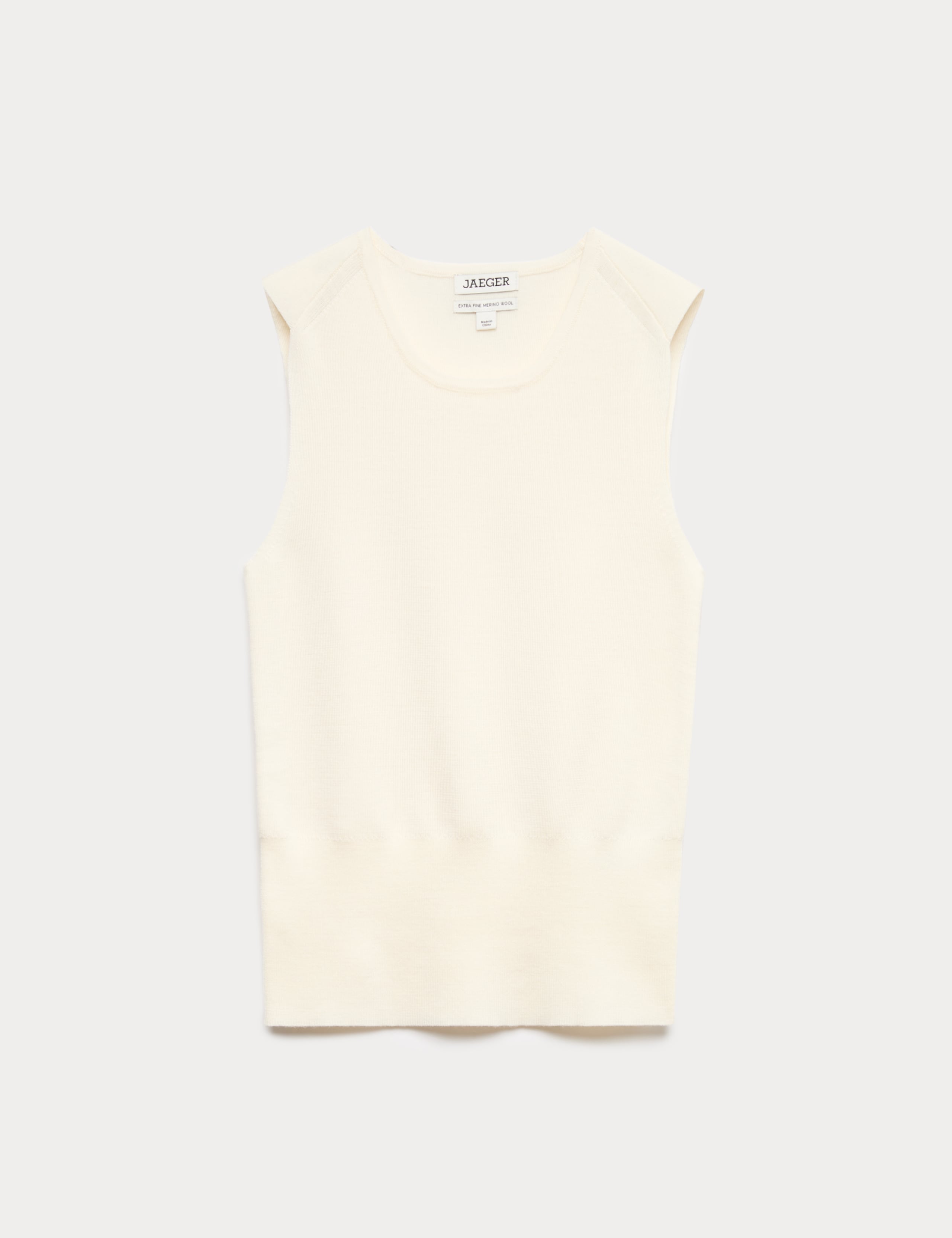 Pure Merino Wool Knitted Vest Top 2 of 7