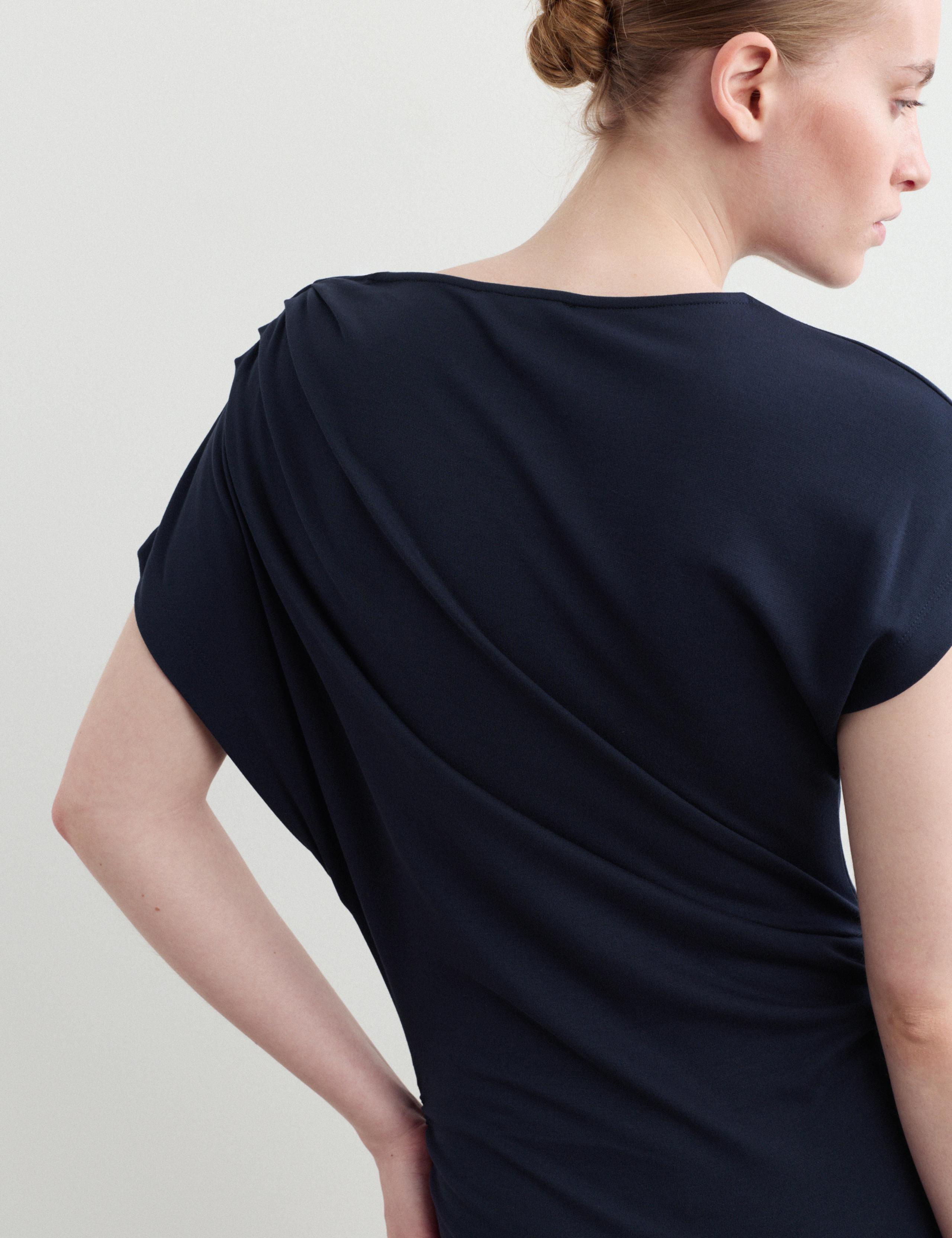 Jersey Ruched Midi Column Dress 4 of 6