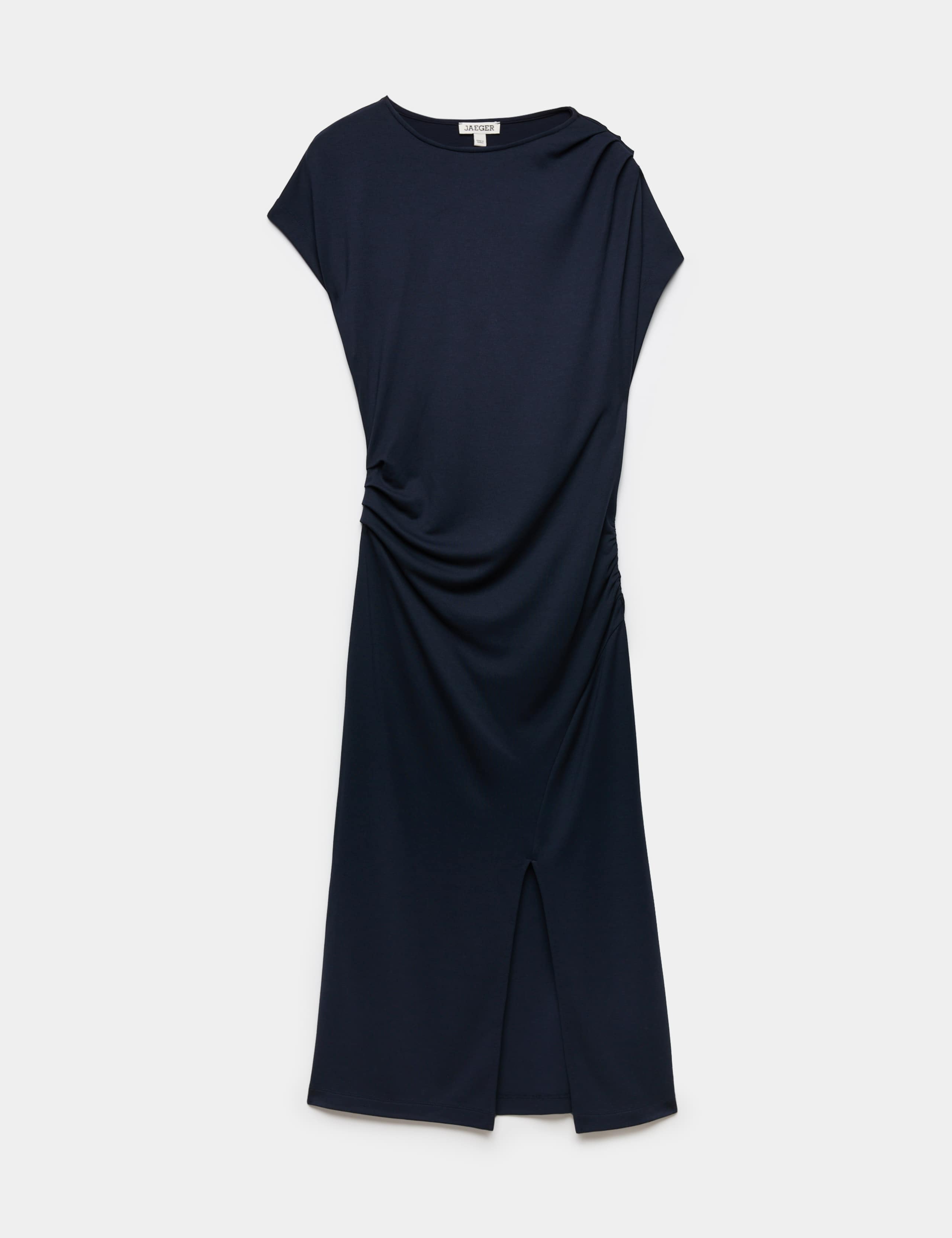 Jersey Ruched Midi Column Dress 2 of 6