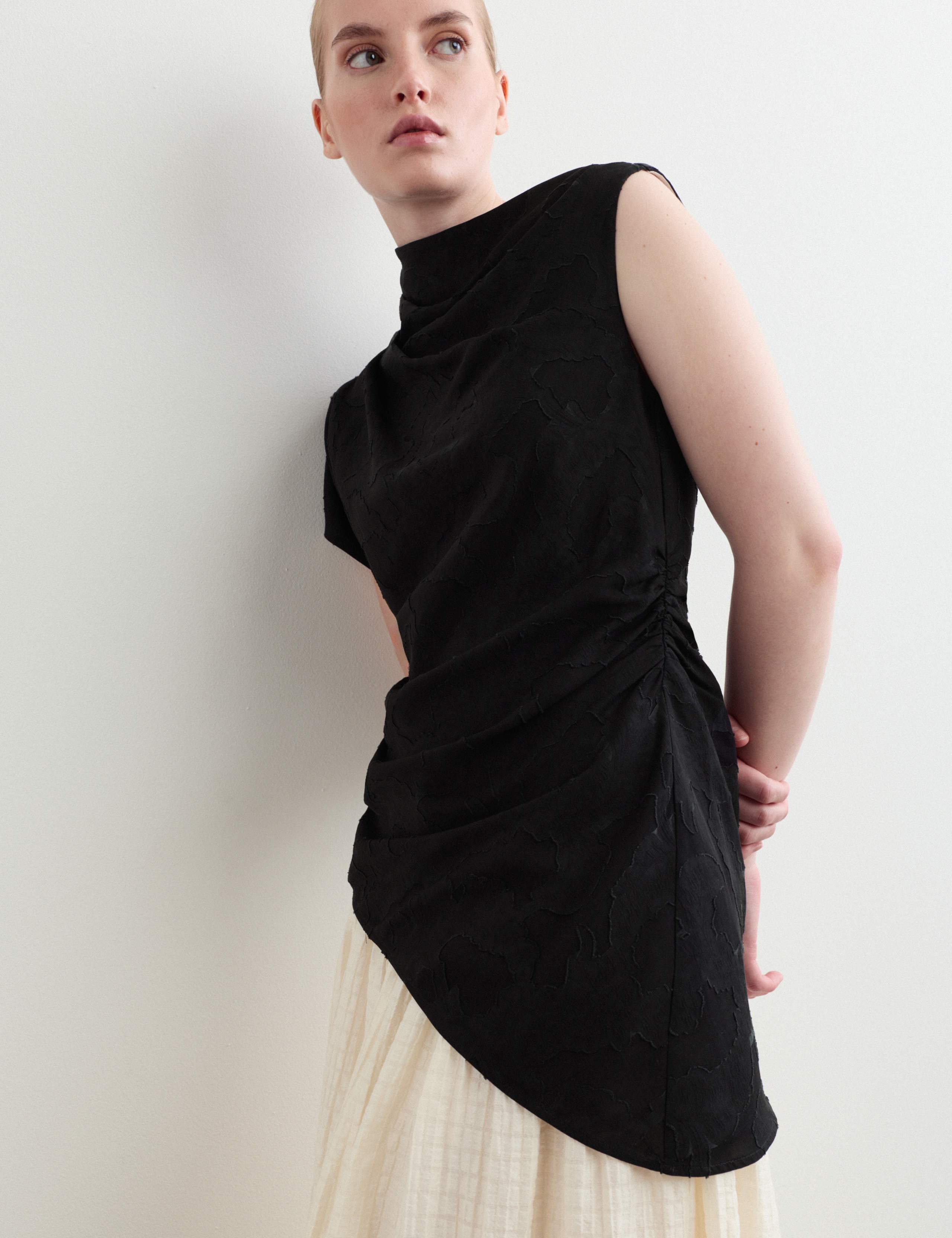 Lyocell Blend Colour Block Maxi Dress 3 of 8