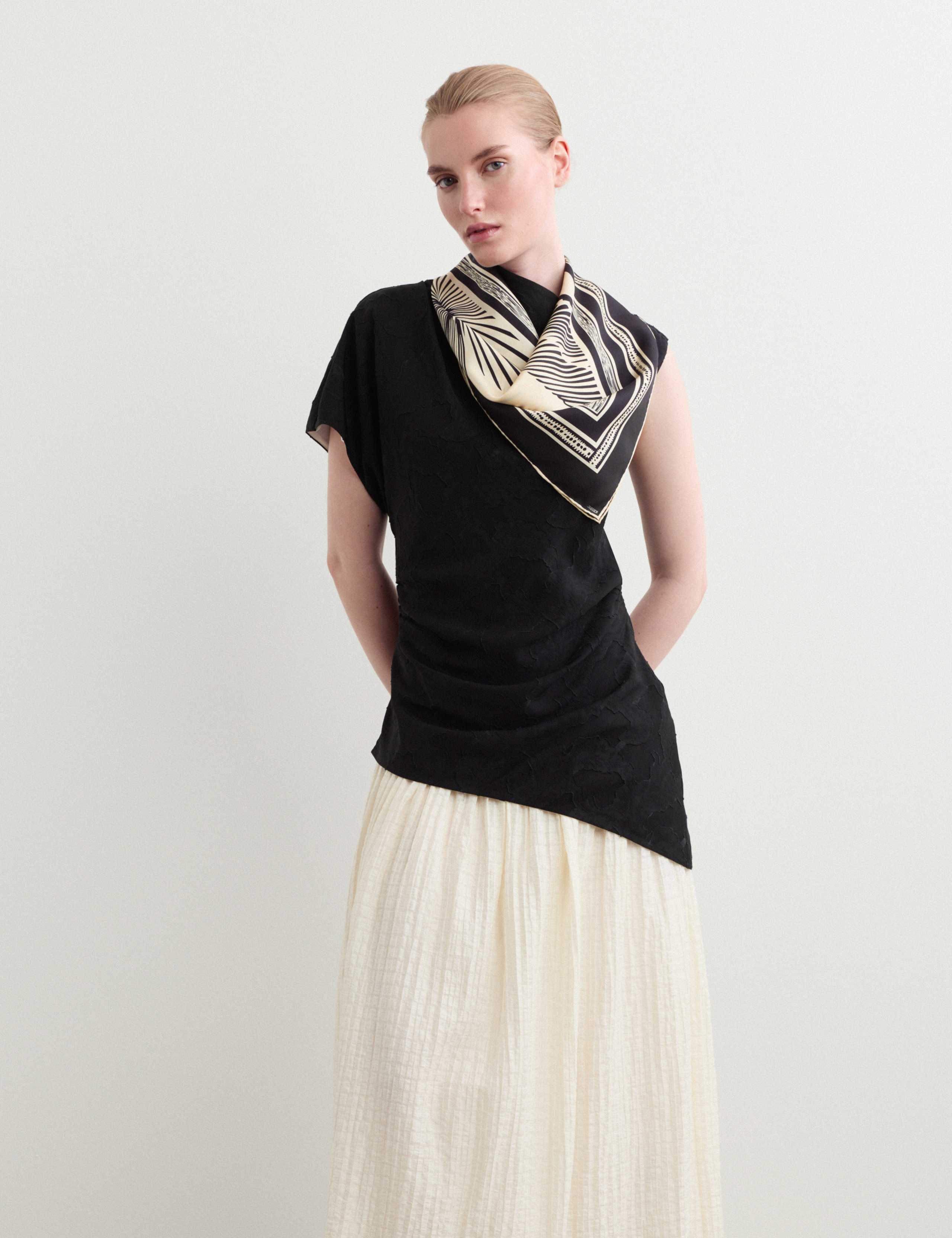 Lyocell Blend Colour Block Maxi Dress 4 of 8