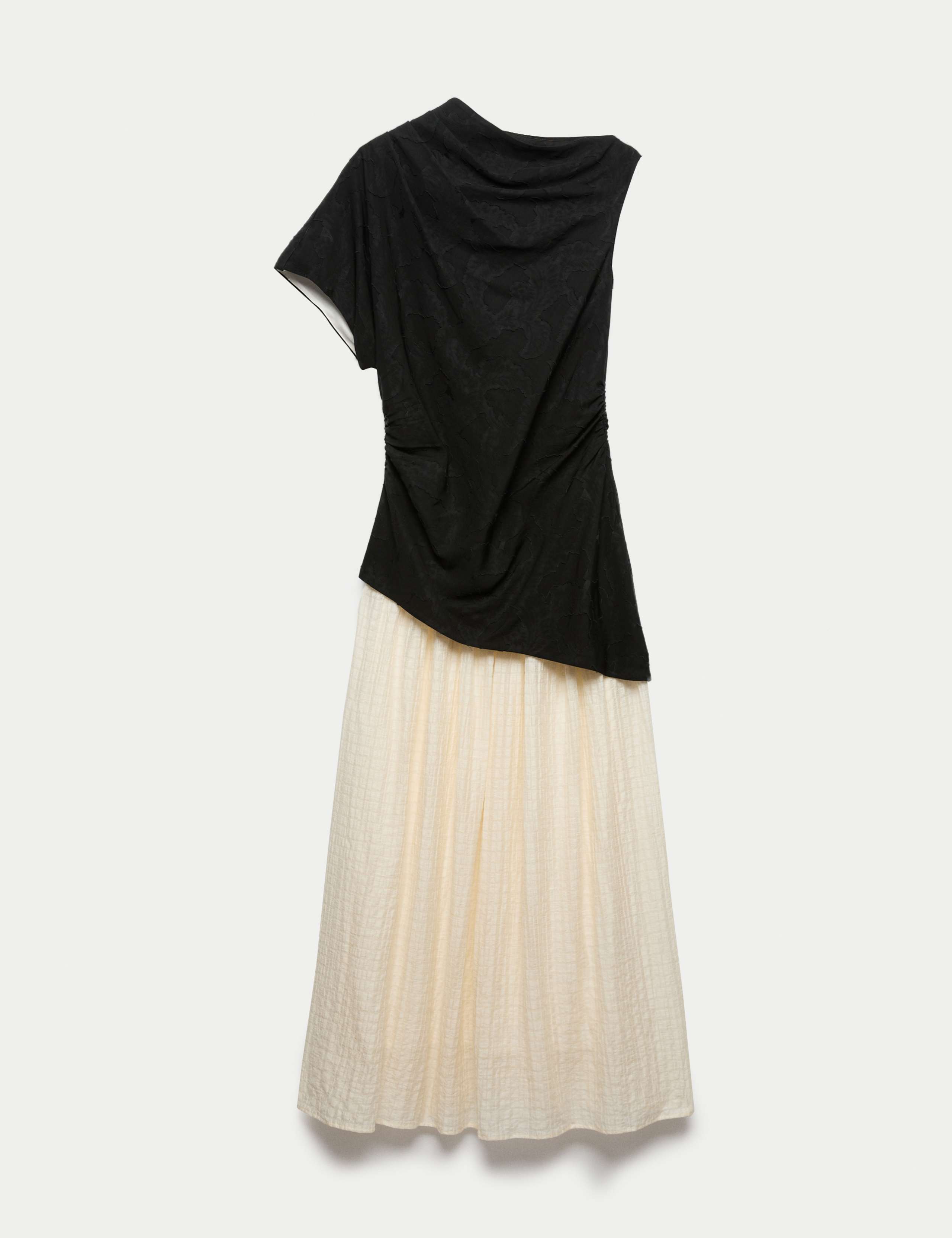 Lyocell Blend Colour Block Maxi Dress 2 of 8