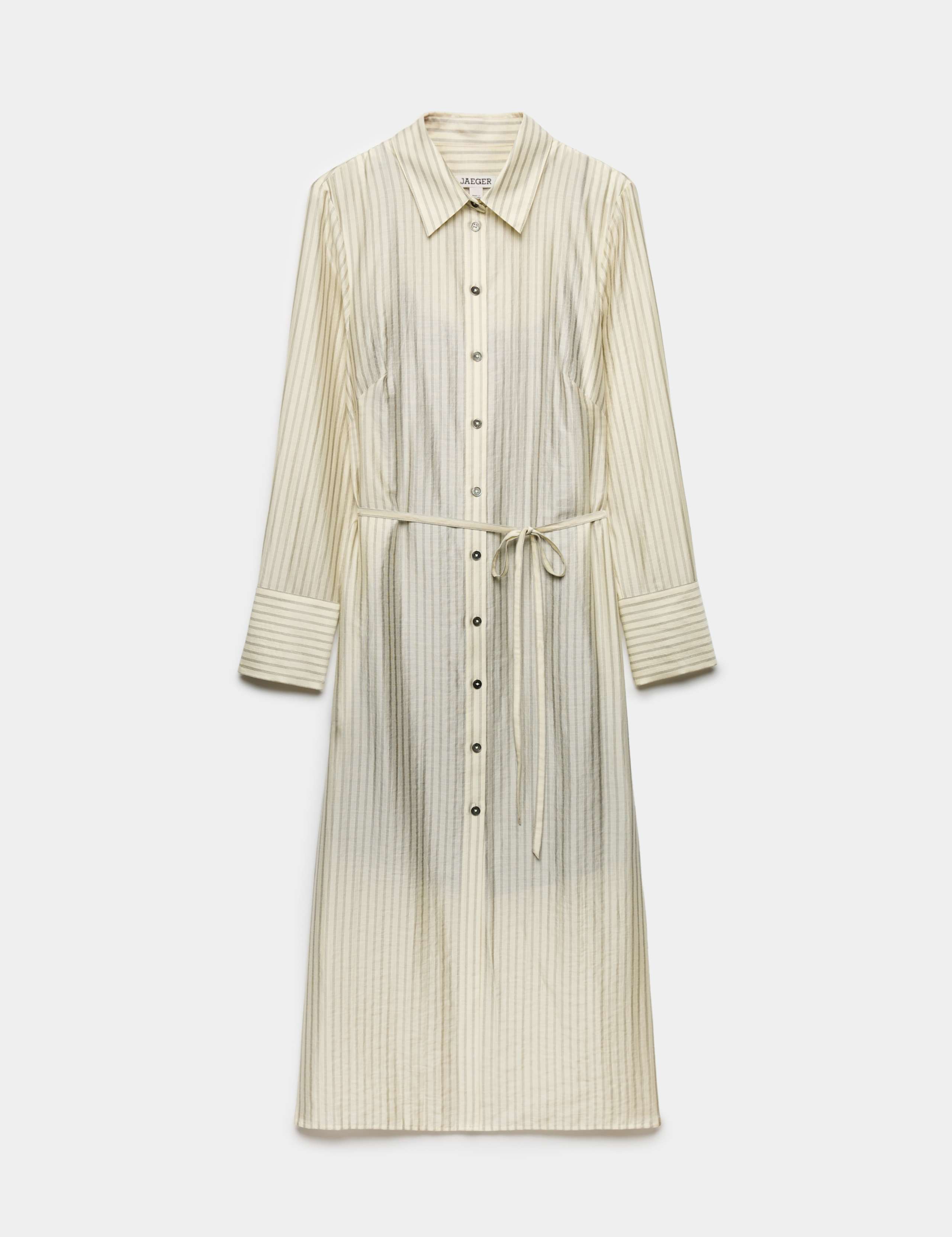 Tencel™ Rich Striped Midi Shirt Dress 2 of 7