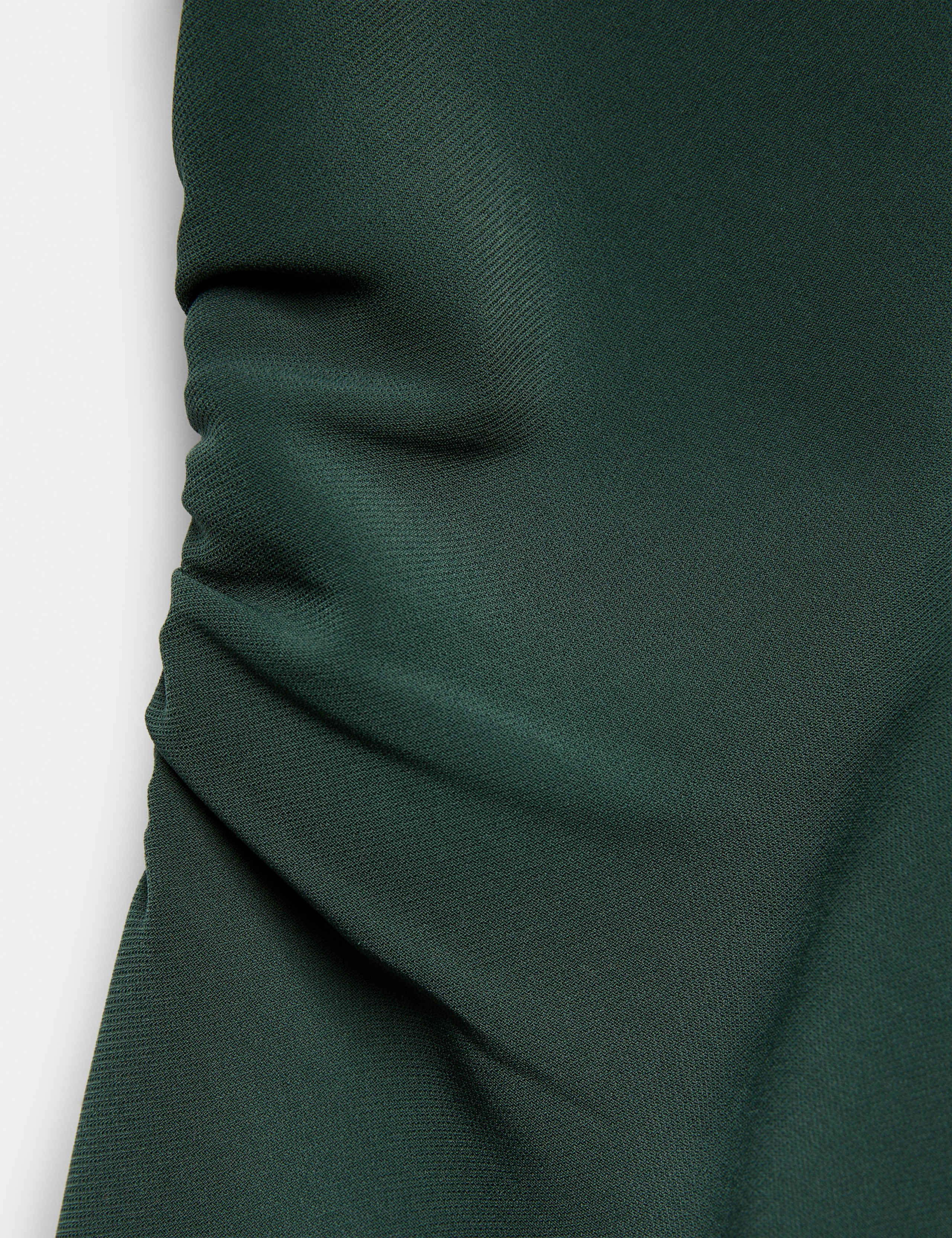 Crepe Ruched Short Waisted Dress 7 of 8