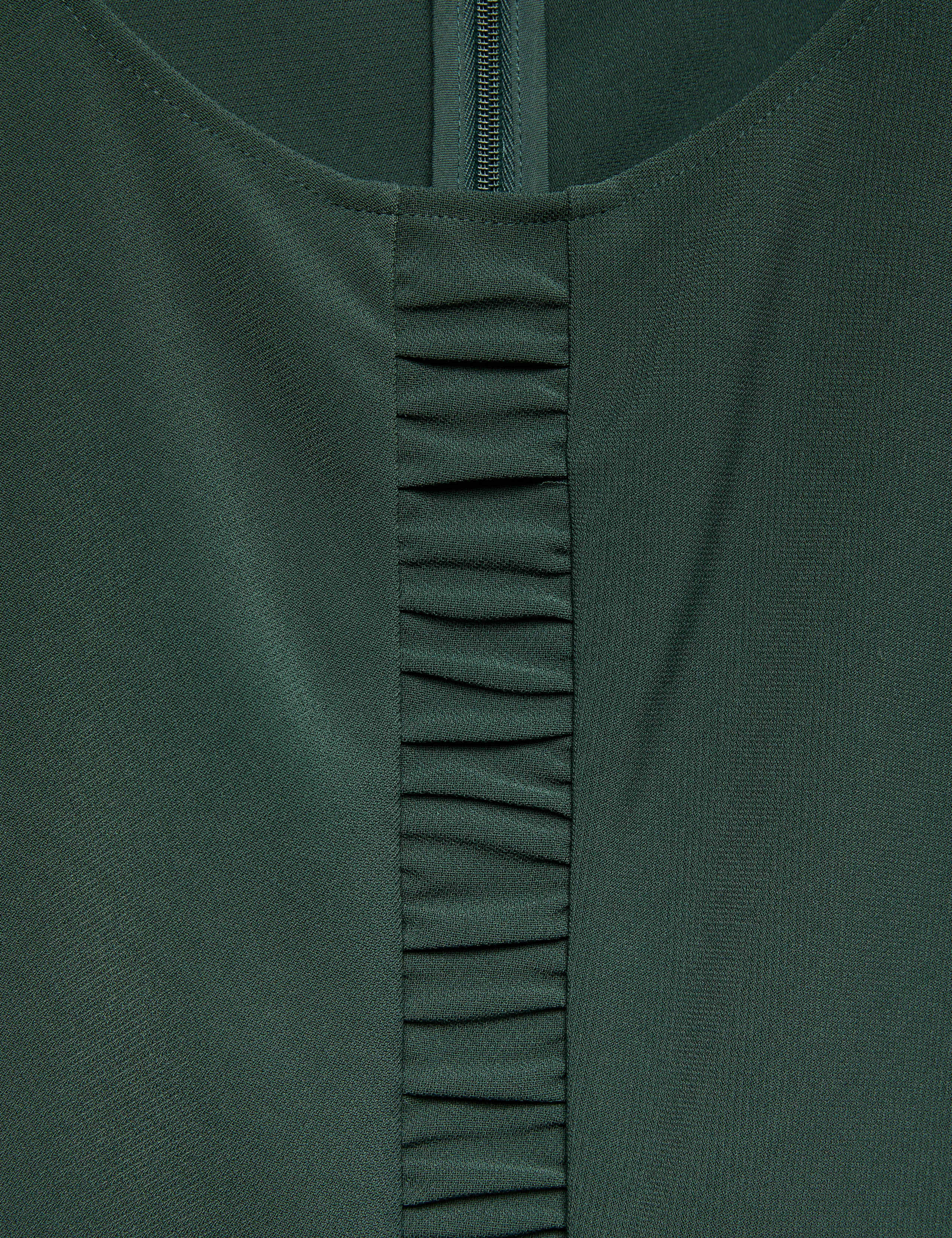 Crepe Ruched Short Waisted Dress 8 of 8